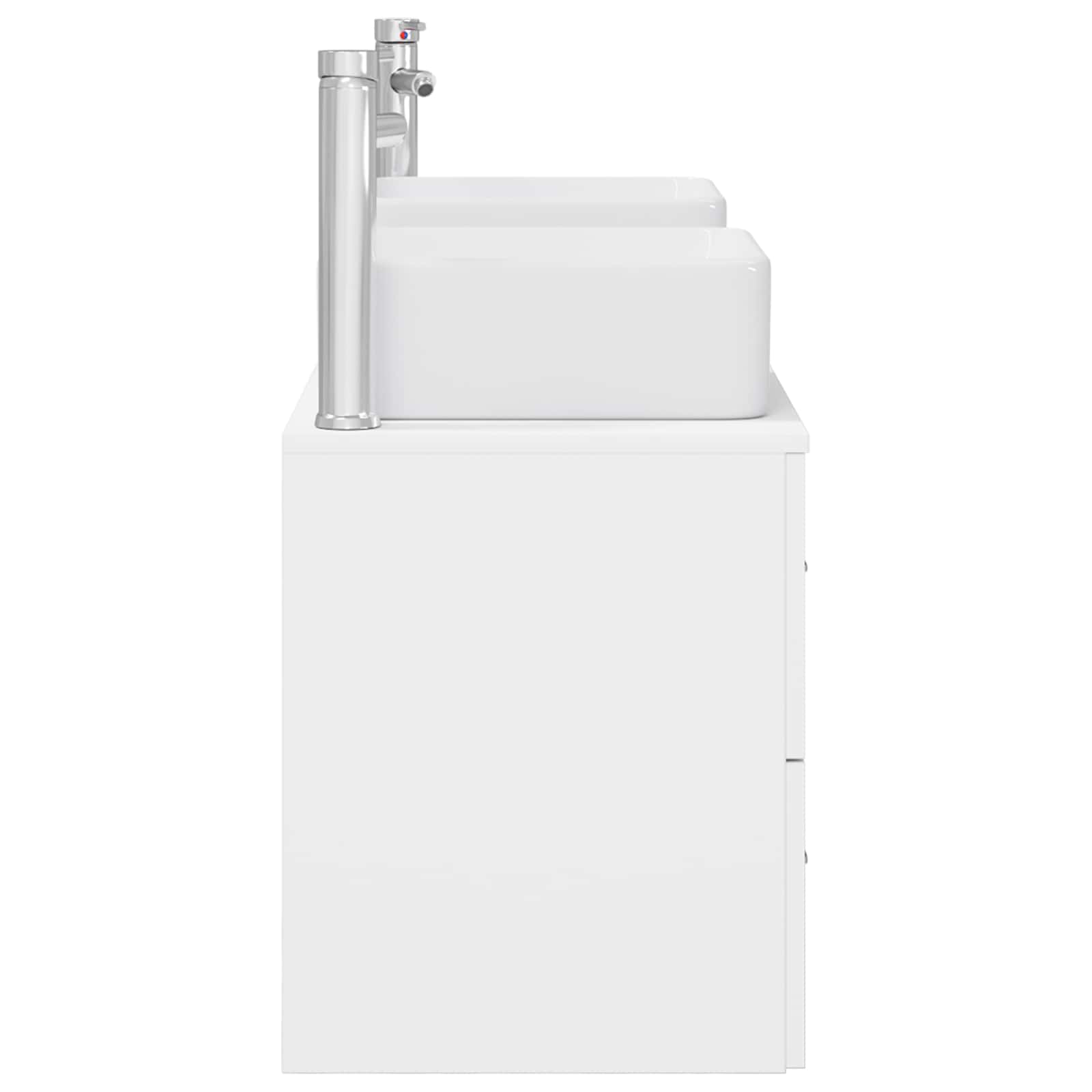 Vonios spintos komplektas 3 vnt. Balta 49,5 x 41 x 63 cm