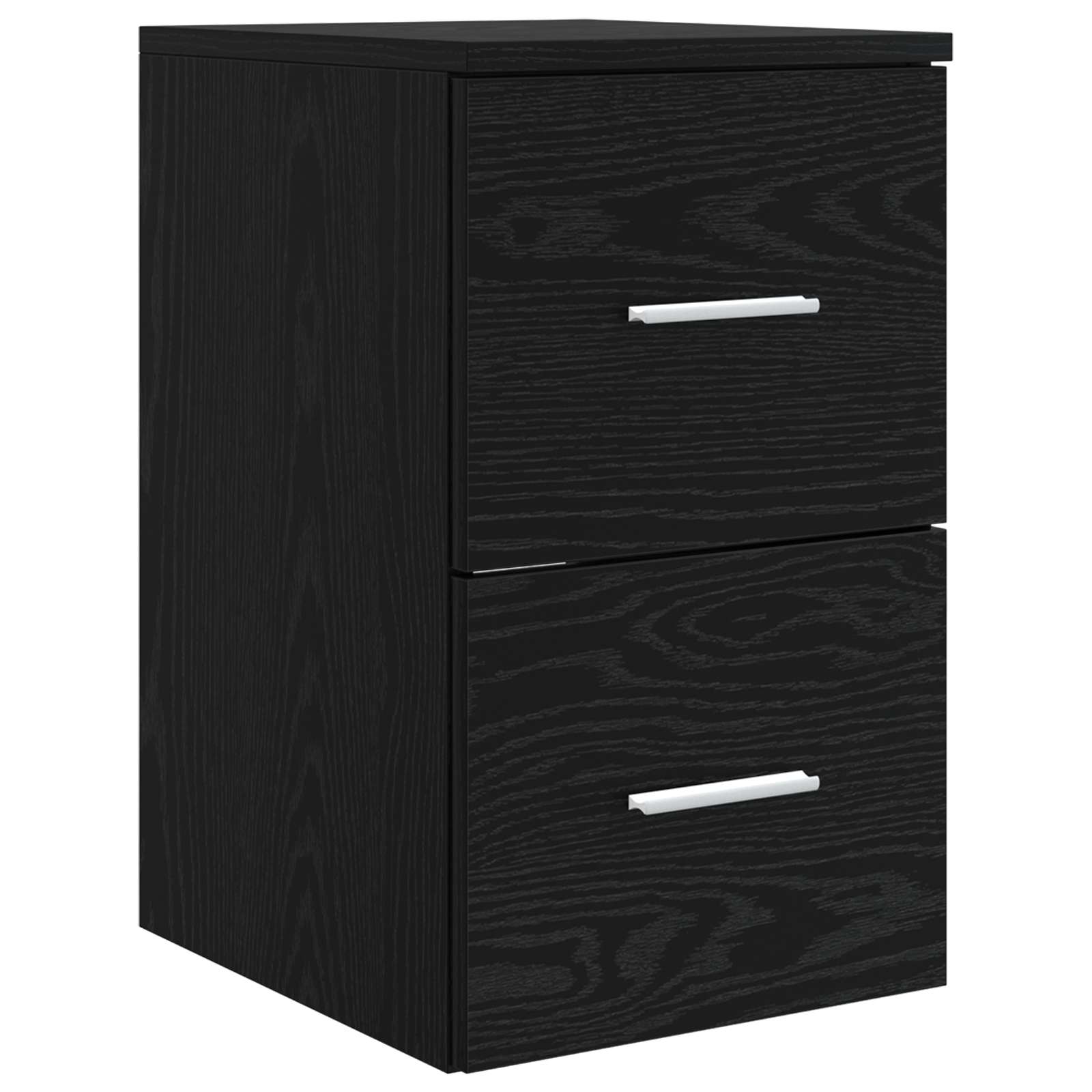 Vonios spintos komplektas 3 vnt. Juoda 53 x 34,5 x 63 cm