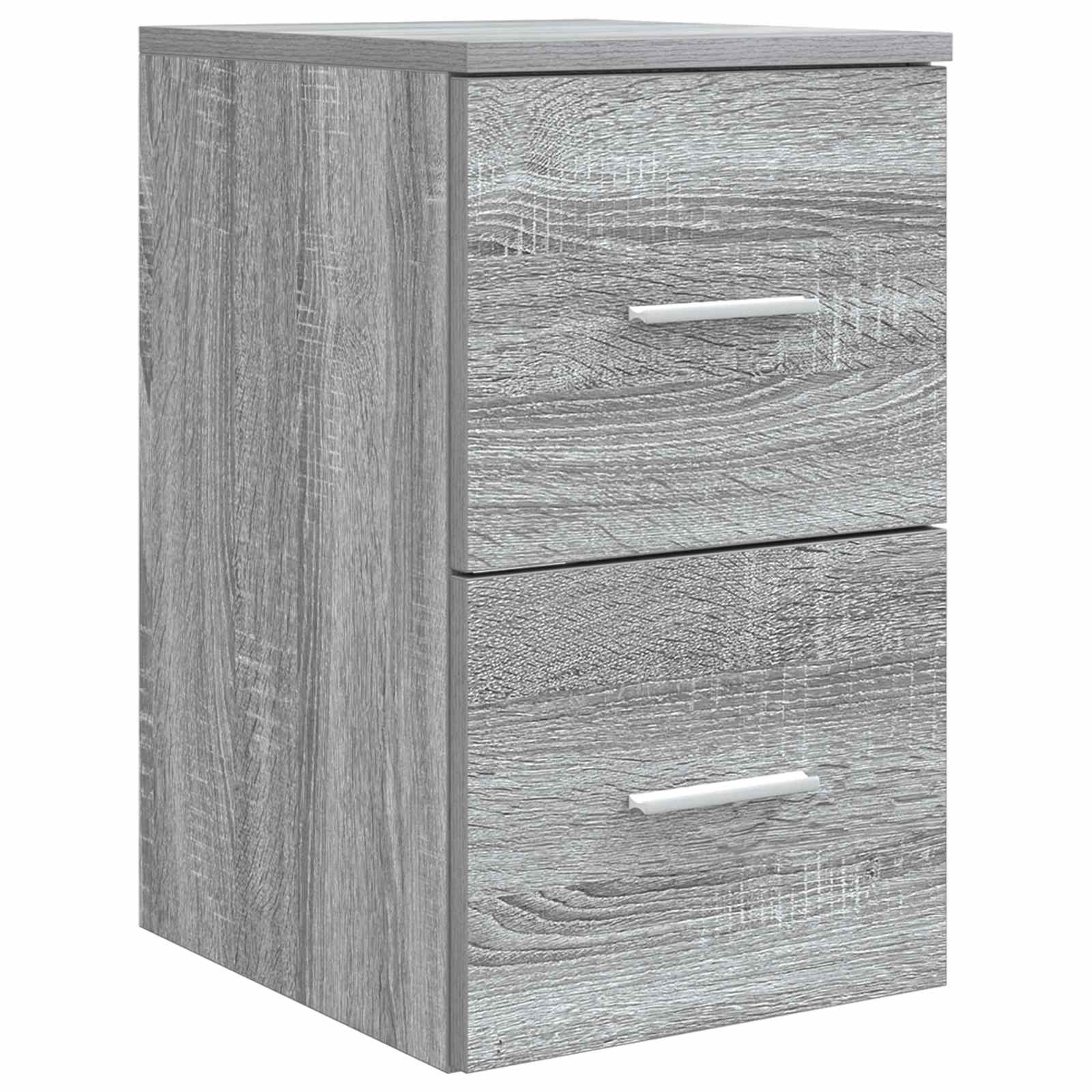 Vonios baldų rinkinys 3 vnt. Pilka Sonoma 49,5 x 44,5 x 65,5 cm