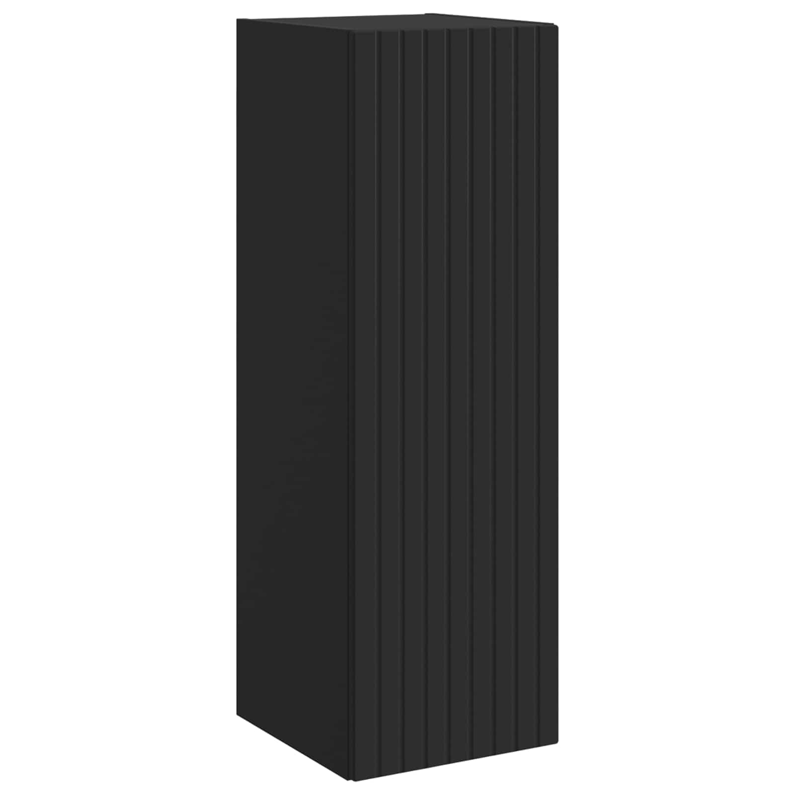 Vonios baldų rinkinys 3 vnt. Juoda 33 x 34,5 x 160 cm