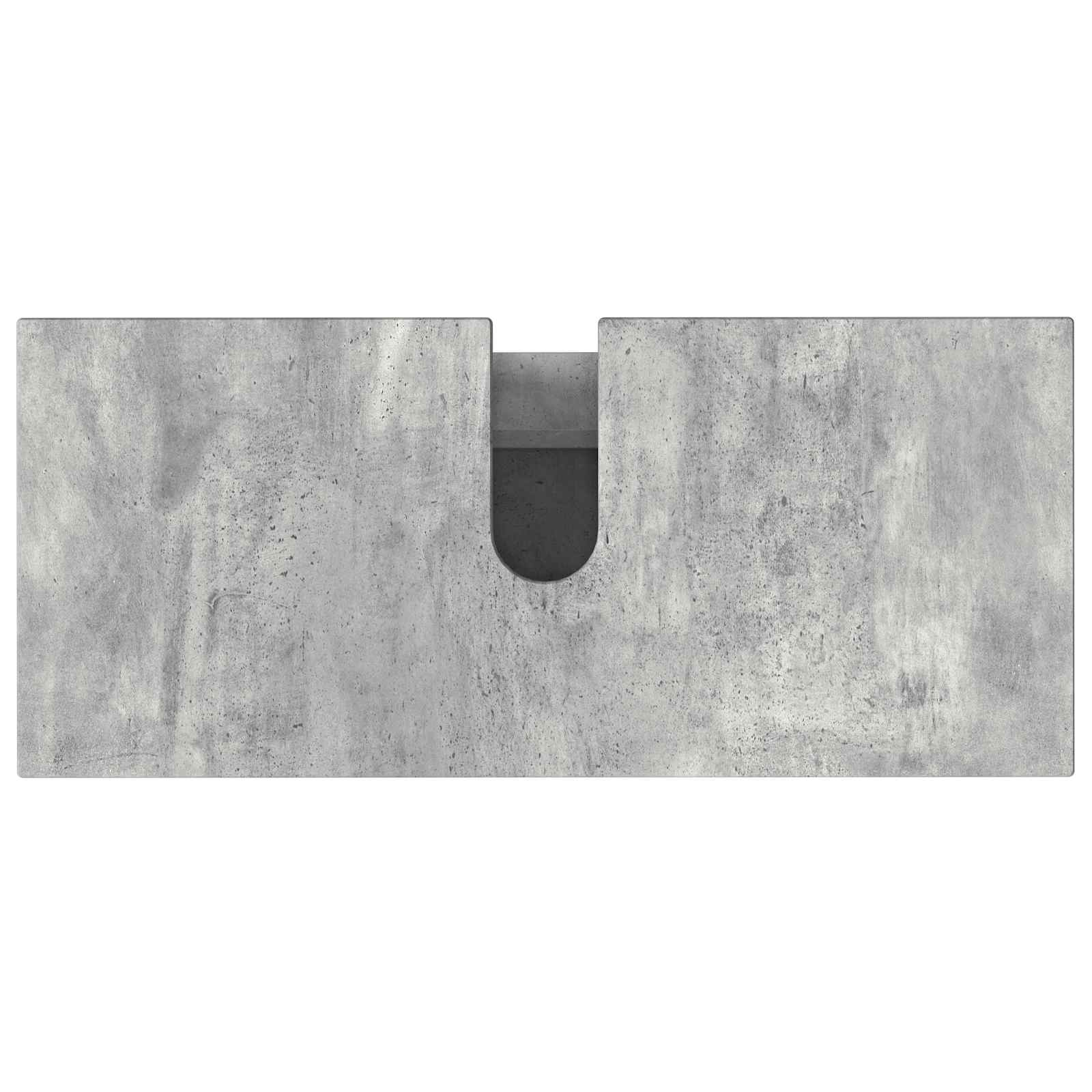 Vonios tualeto komplektas Betono pilka 80 x 35 x 60 cm