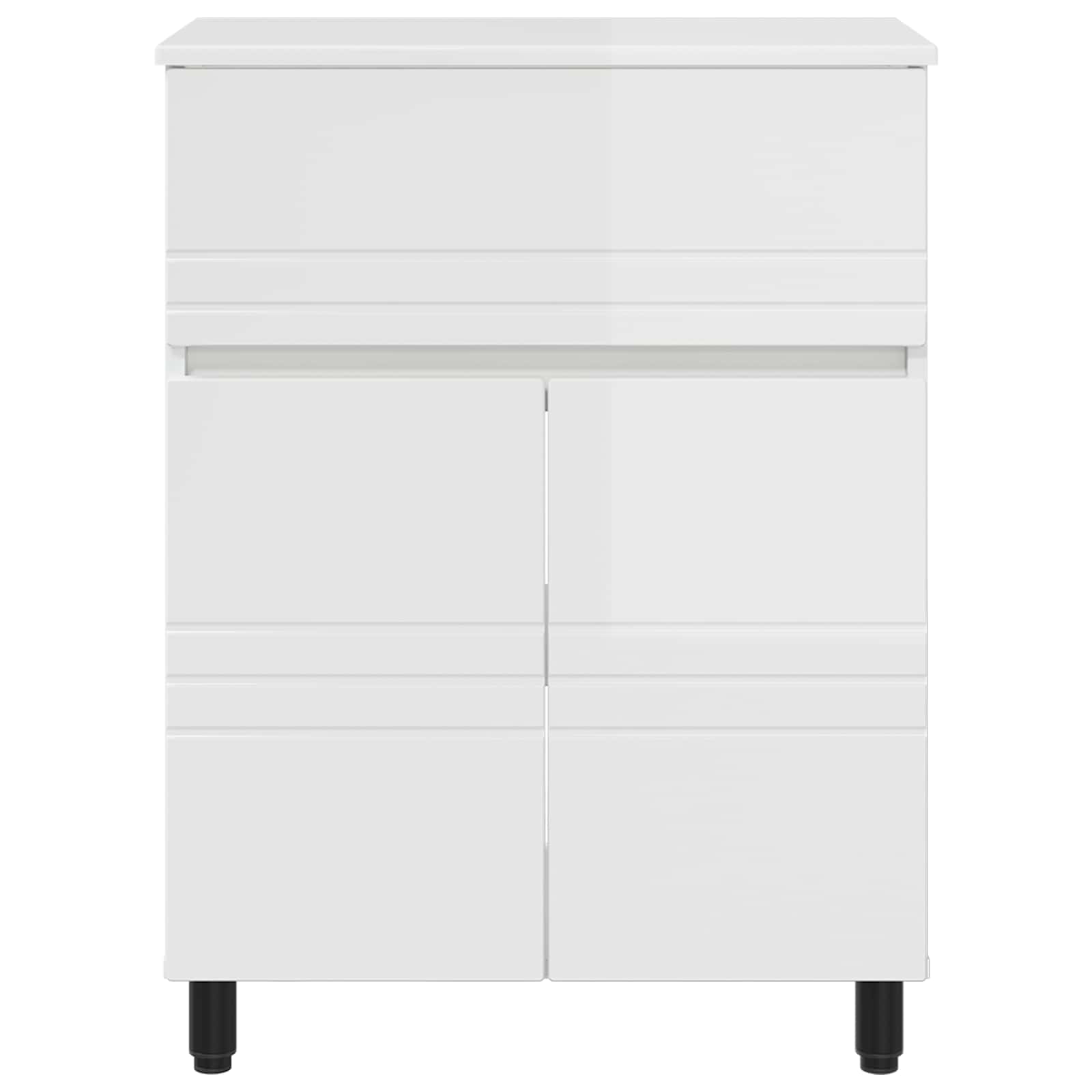 Vonios tualeto komplektas Itin blizgi balta 60 x 35 x 80 cm