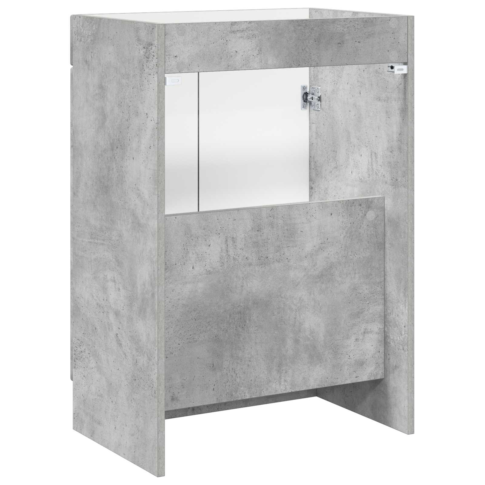 Vonios spintelė po kriaukle Betono pilka 56 x 37,5 x 81 cm