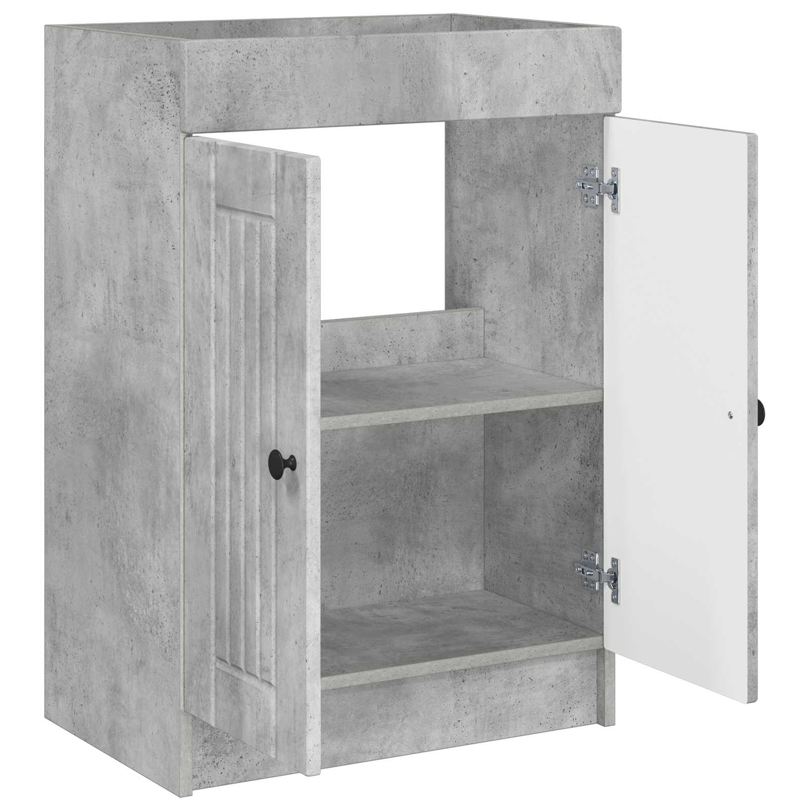Vonios spintelė po kriaukle Betono pilka 78,5 x 37,5 x 81 cm