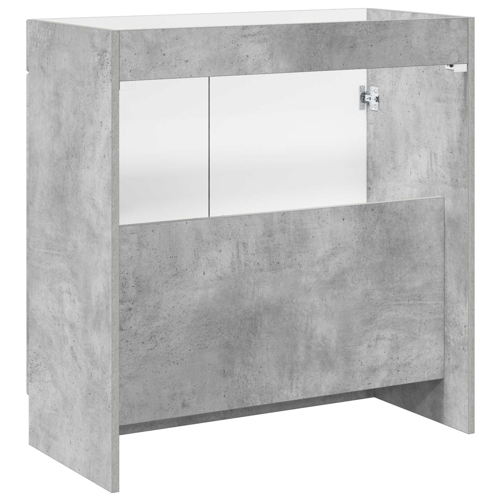 Vonios spintelė po kriaukle Betono pilka 56 x 37,5 x 81 cm