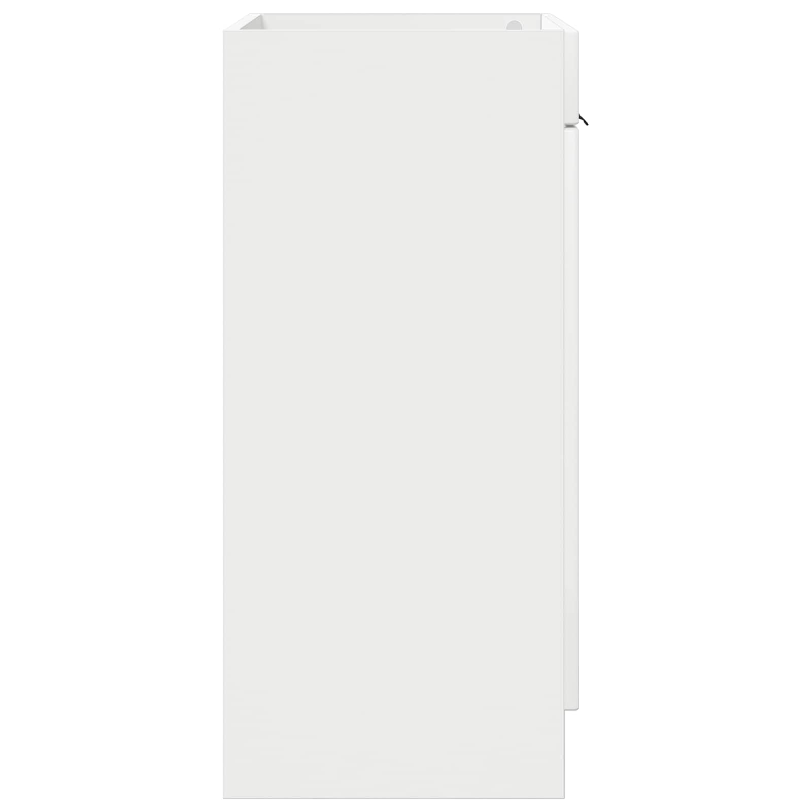 Vonios spintelė po kriaukle Itin blizgi balta 56 x 37,5 x 81 cm