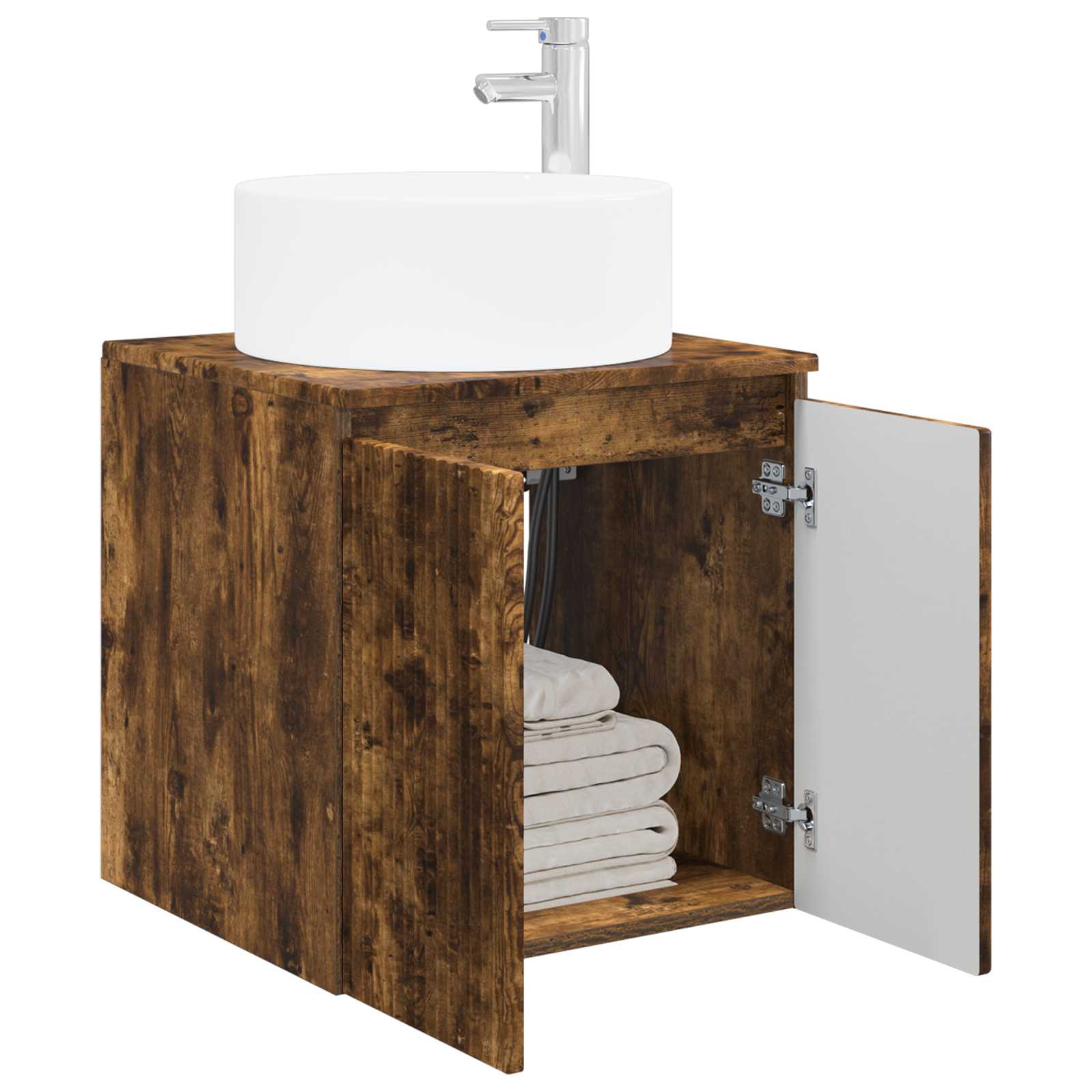 Sieninis kriauklės vanitas Dūminio ąžuolo 49,5 x 44,5 x 65,5 cm