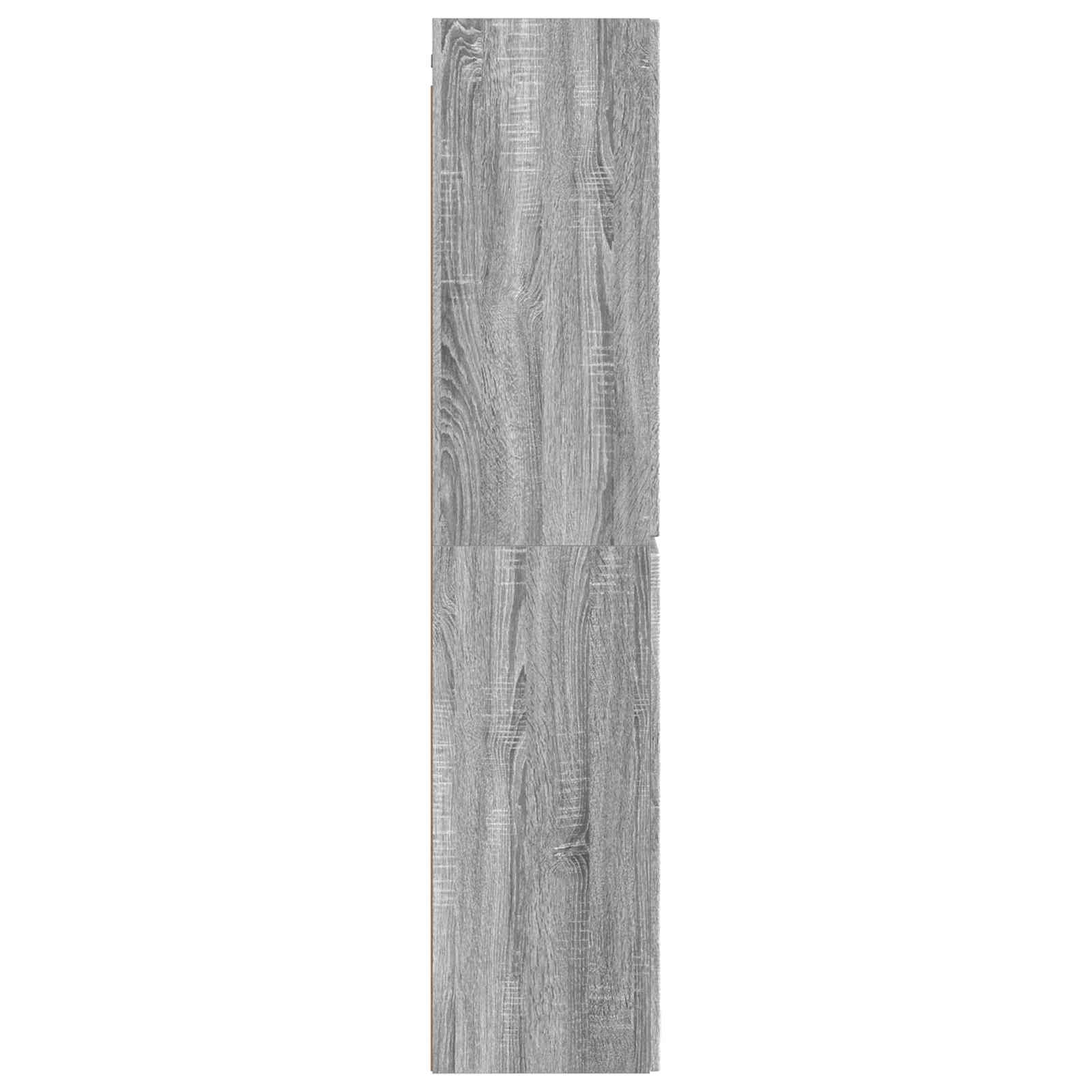 Prisegamas Vonios Spintelė Pilka Sonoma 33 x 34,5 x 160 cm