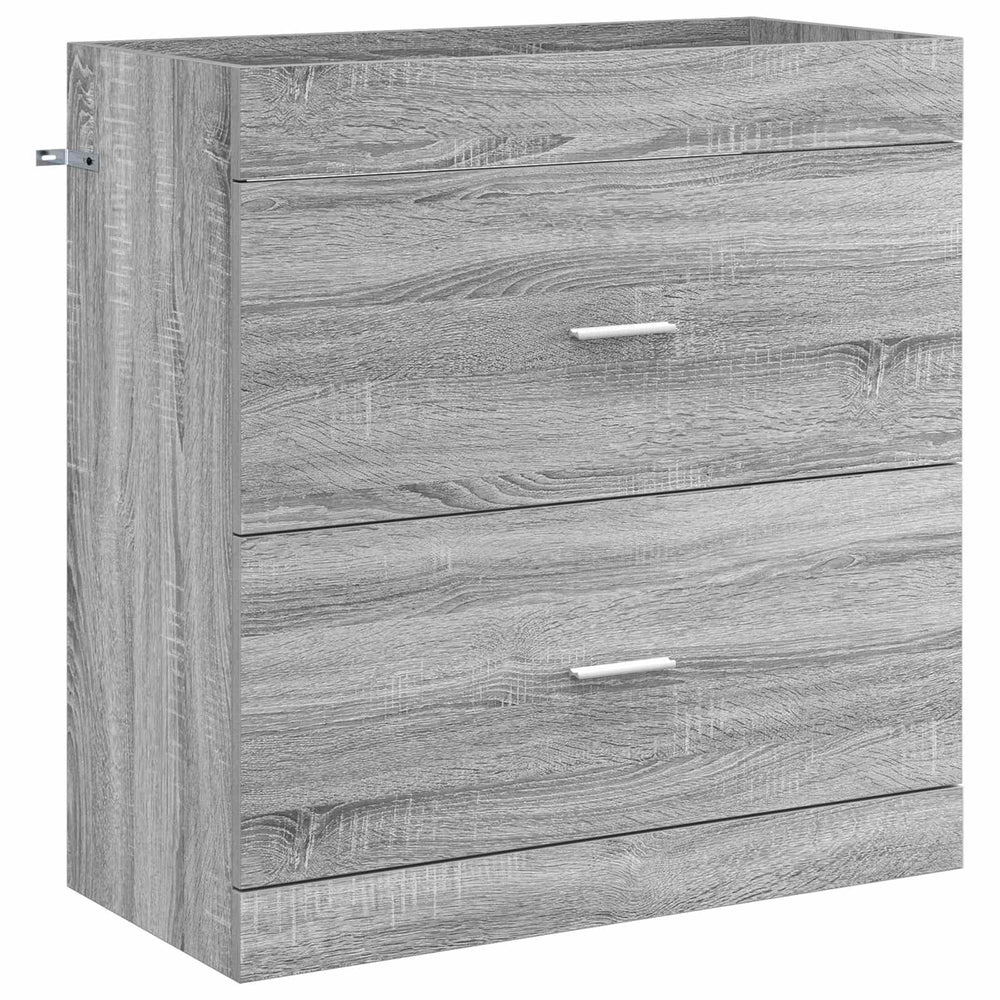 Vonios spintelė po kriaukle Pilka Sonoma 78,5 x 37,5 x 81 cm