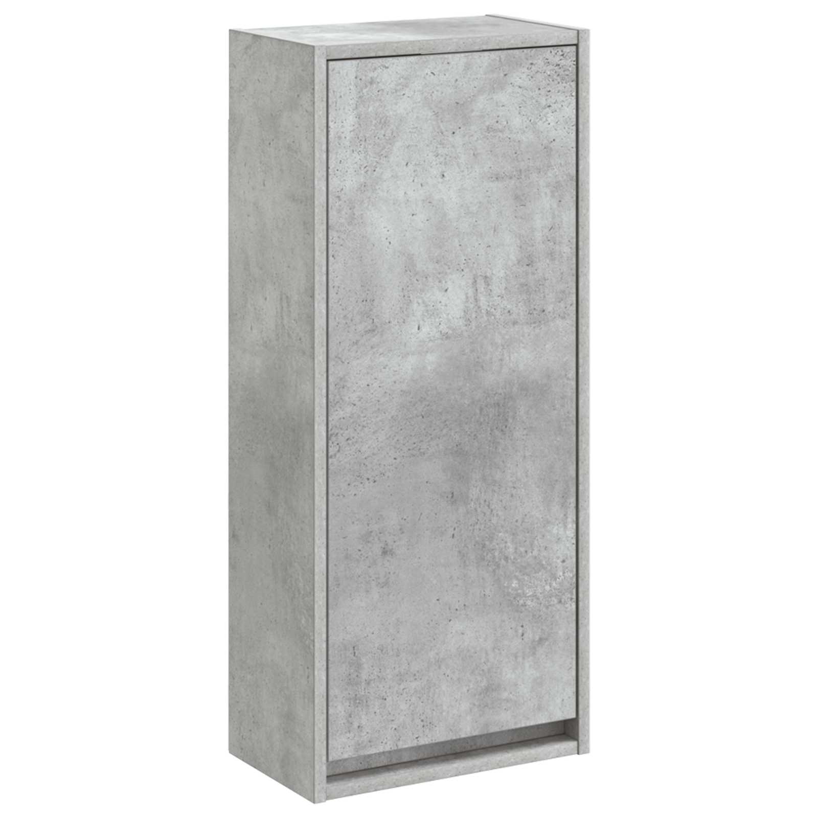 Sieninis kriauklės vanitas Betono pilka 35 x 20 x 81 cm