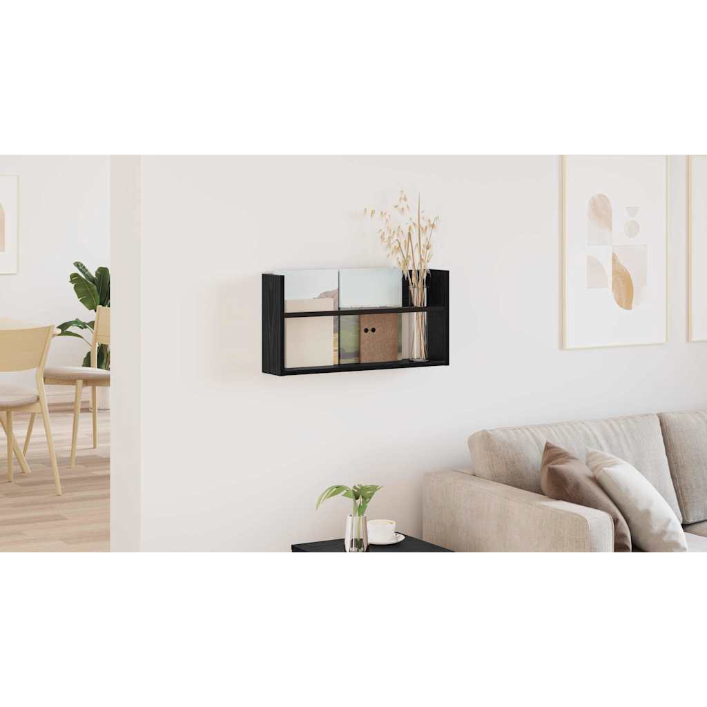 Žurnalų stovas Juodas ąžuolas 60 x 12 x 30 cm Apdirbta mediena