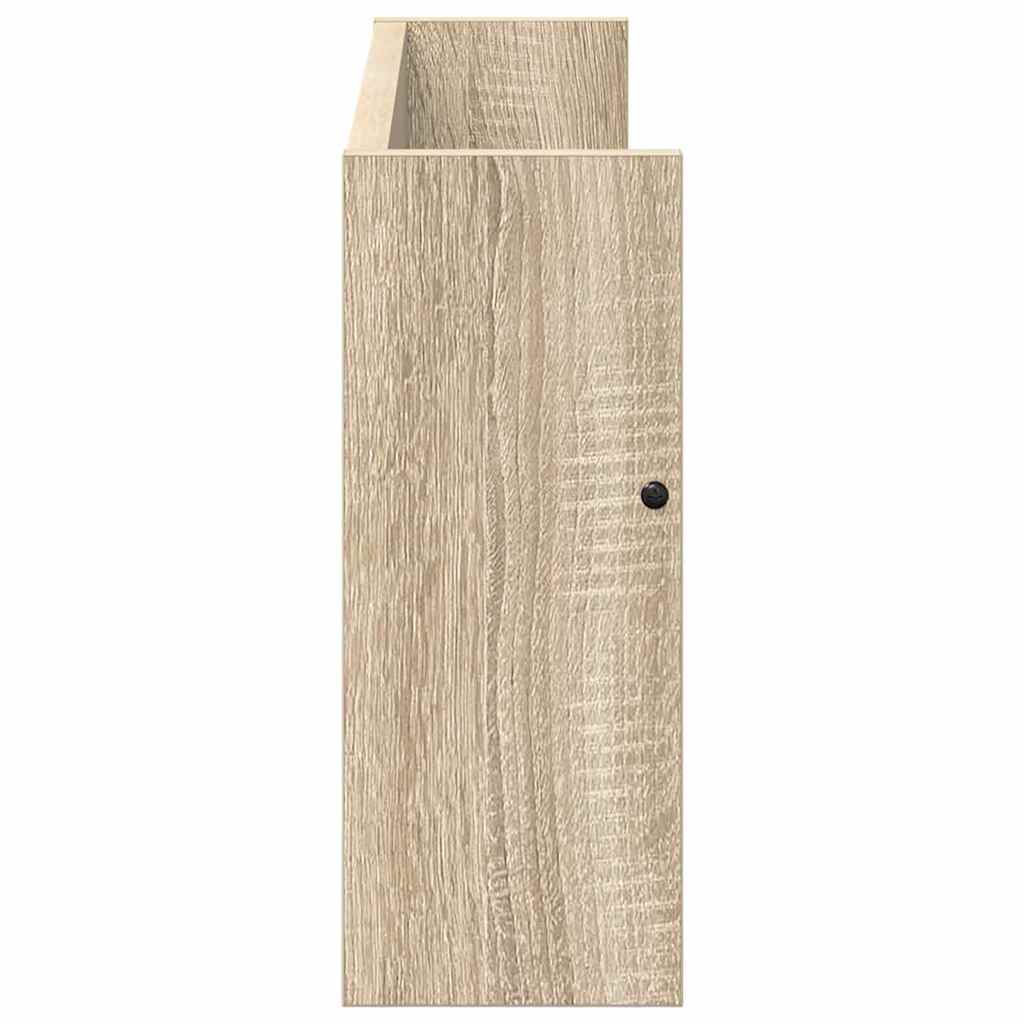 Žurnalų stovas su lentyna 2 pcs Sonoma ąžuolas 60 x 12 x 30 cm