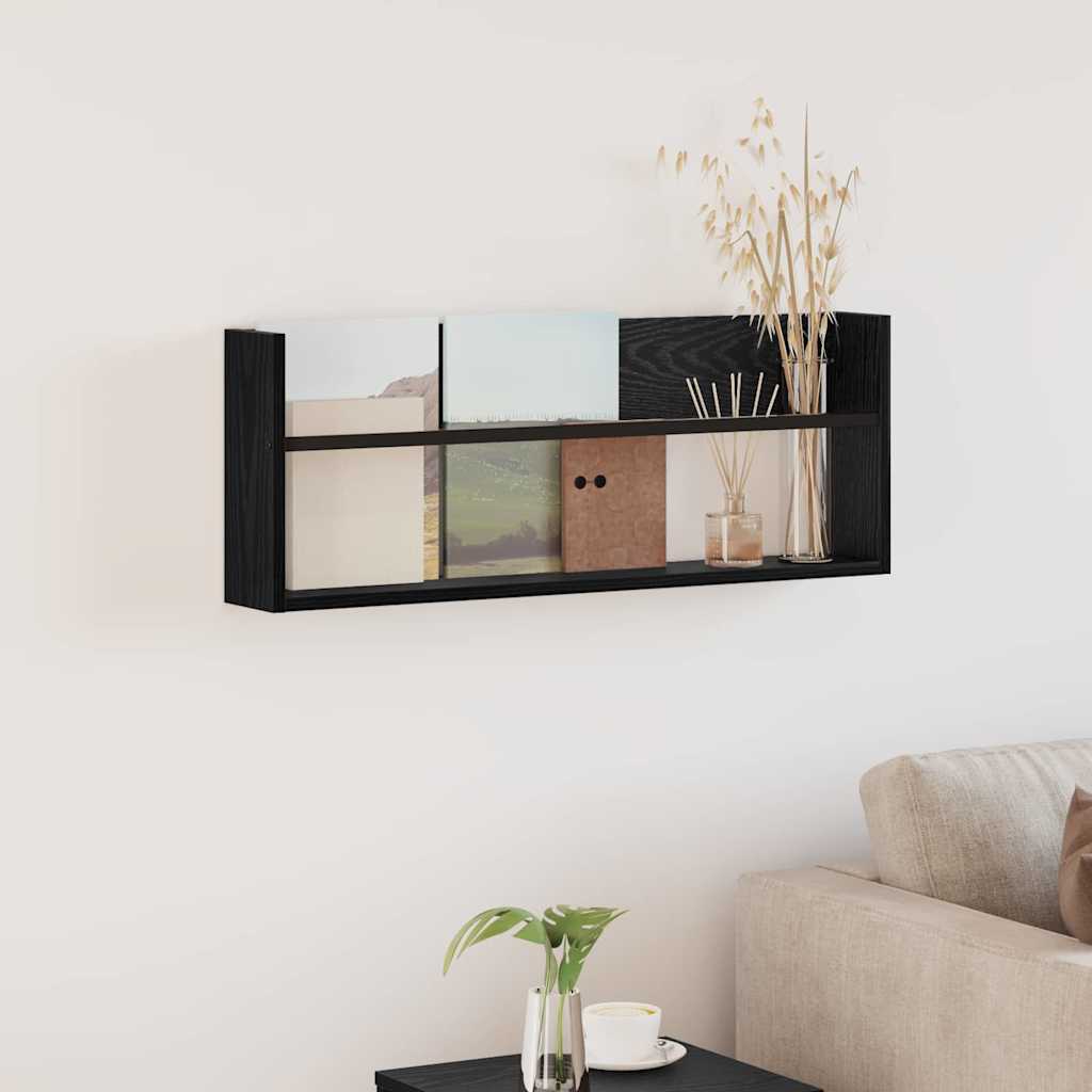 Žurnalų stovas Juodas ąžuolas 80 x 12 x 30 cm Apdirbta mediena