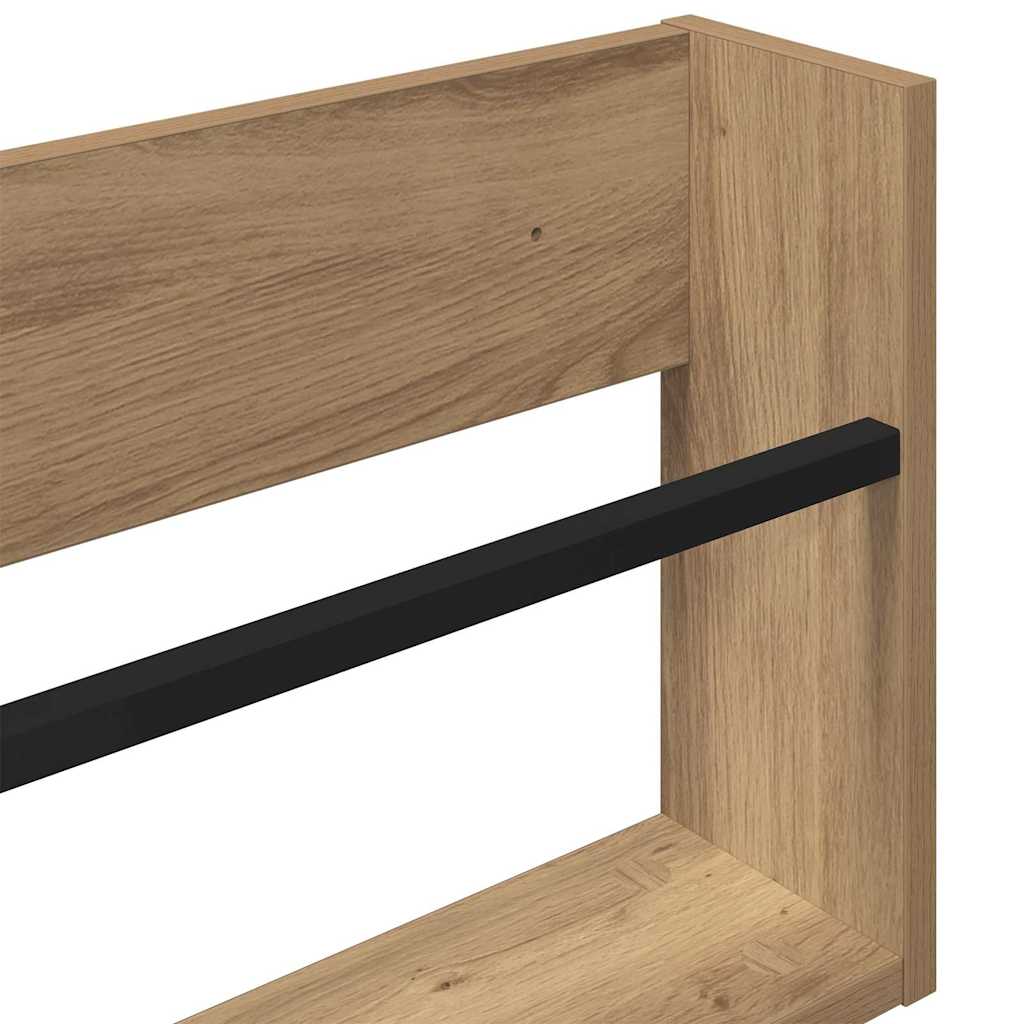 Žurnalų stovas 2 pcs Amatininkų ąžuolas 80 x 12 x 30 cm