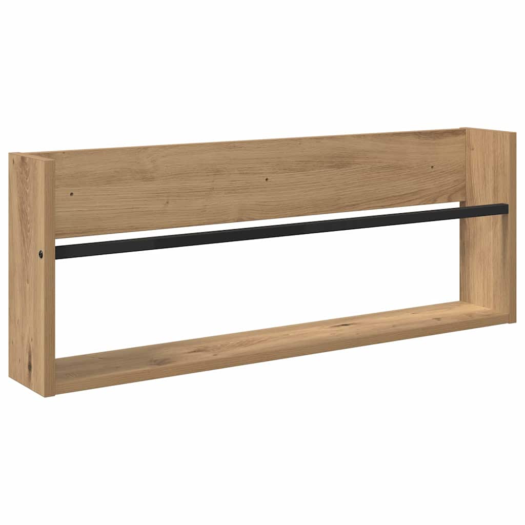 Žurnalų stovas 2 pcs Amatininkų ąžuolas 80 x 12 x 30 cm