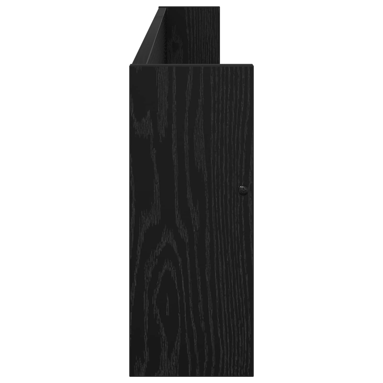 Žurnalų stovas su lentyna 2 pcs Juodas ąžuolas 100 x 12 x 30 cm