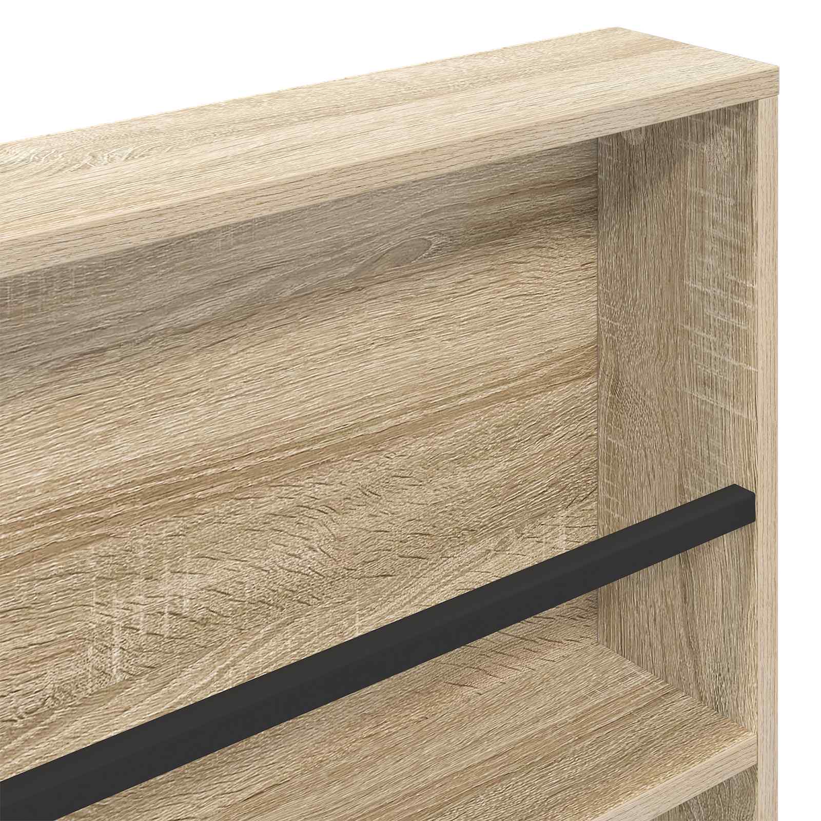 Magazine Rack with Shelf 2 pcs Sonoma Oak 60 x 12 x 70 cm