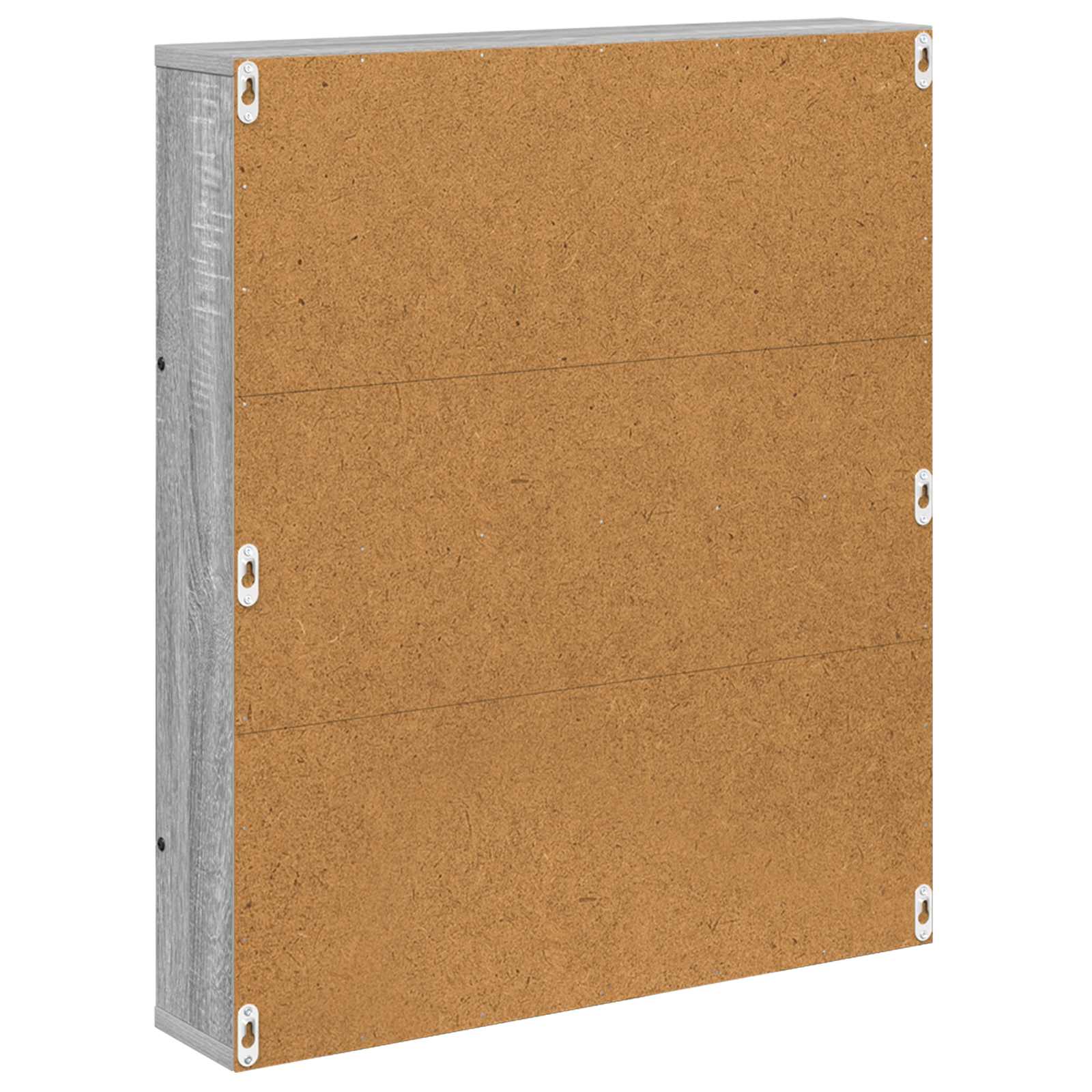 Magazine Rack with Shelf 2 pcs Grey Sonoma 60 x 12 x 70 cm