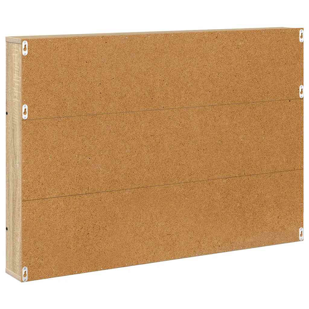 Magazine Rack with Shelf 2 pcs Sonoma Oak 100 x 12 x 70 cm