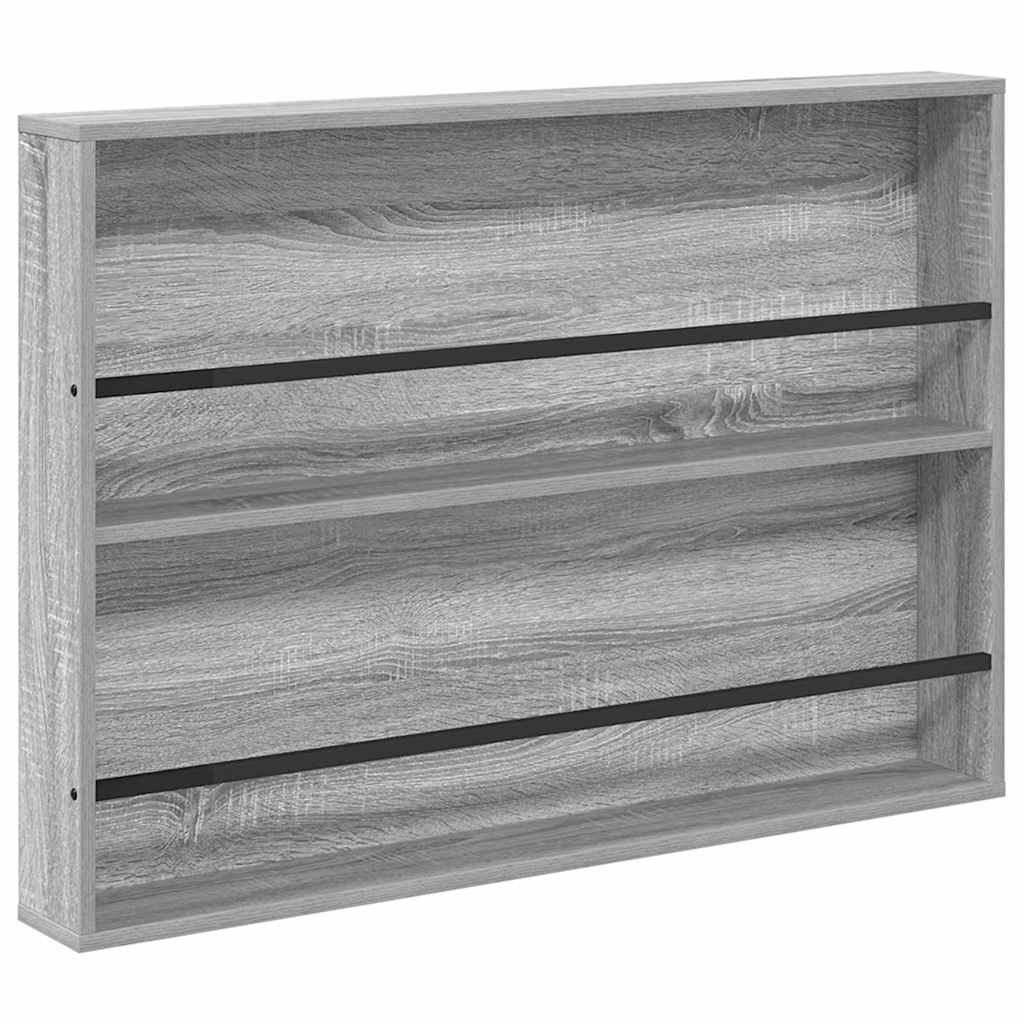Magazine Rack Grey Sonoma 100 x 12 x 70 cm Engineered Wood