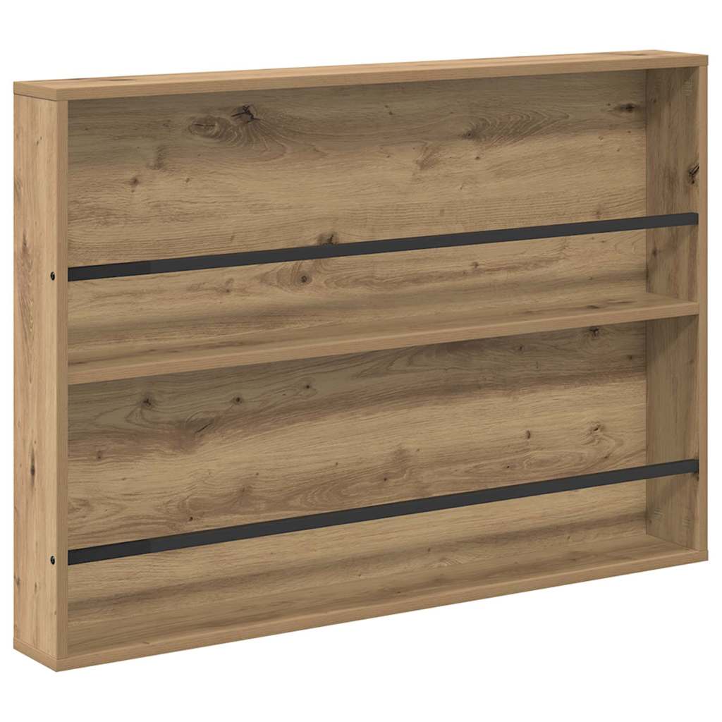 Magazine rack with shelf Craftsmen oak 100 x 12 x 70 cm