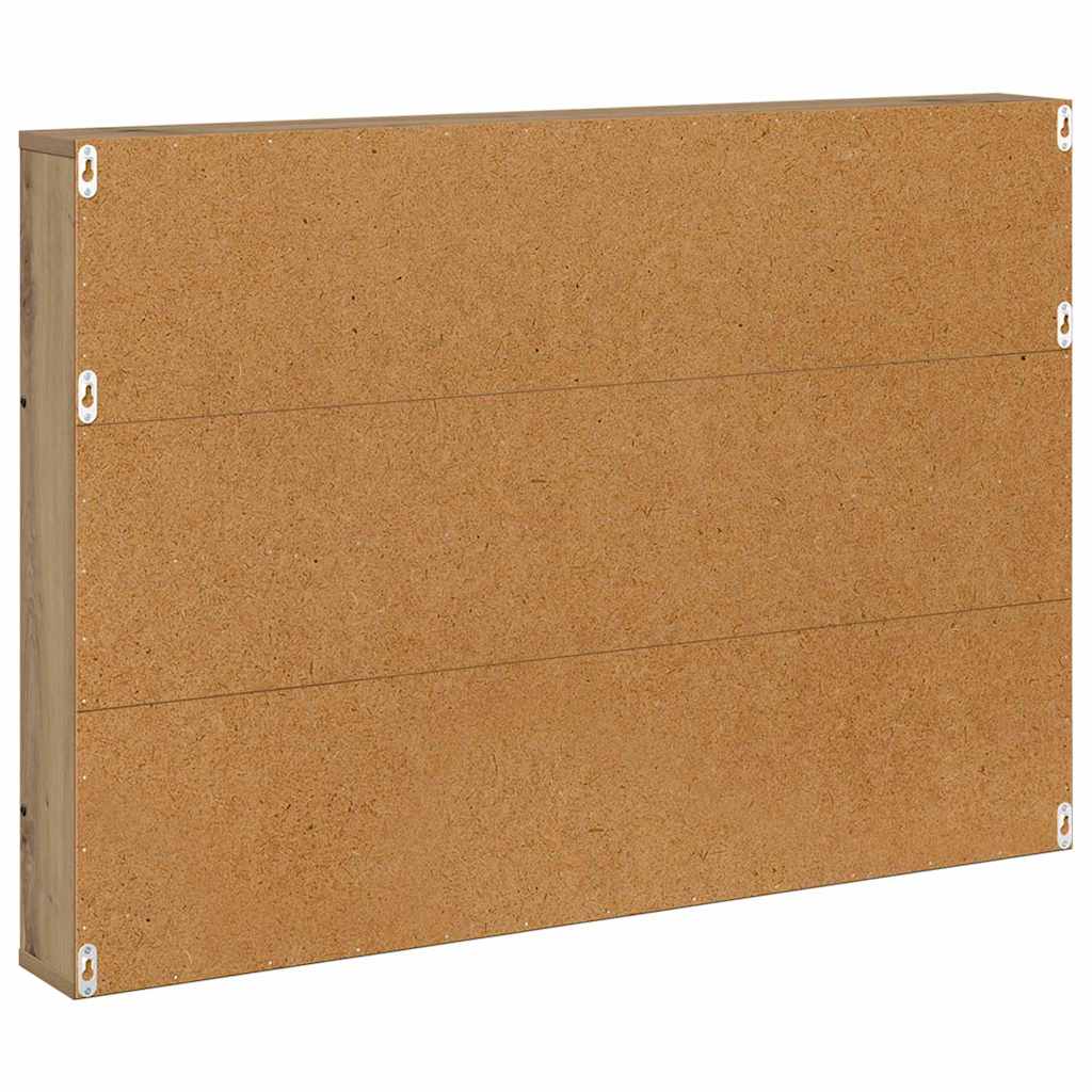 Magazine rack with shelf Craftsmen oak 100 x 12 x 70 cm