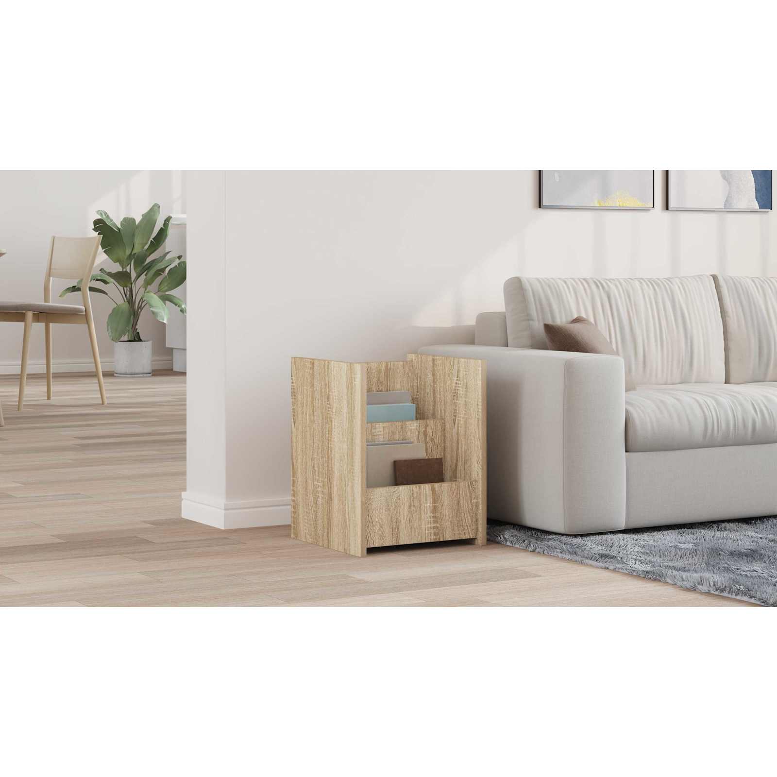 Side Table Sonoma Oak 35 x 35 x 45 cm Engineered Wood