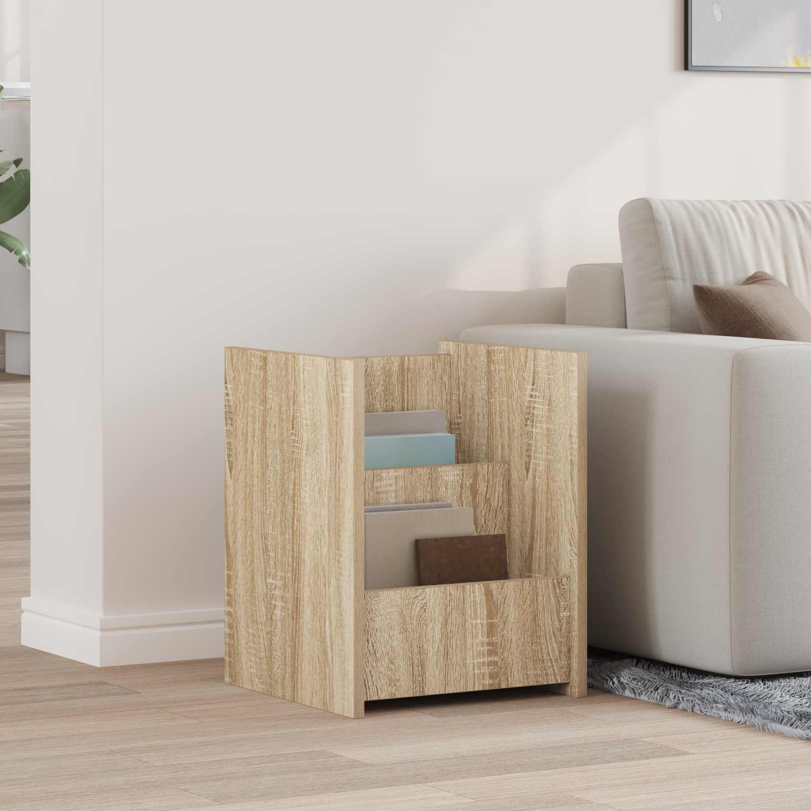 Side Table Sonoma Oak 35 x 35 x 45 cm Engineered Wood