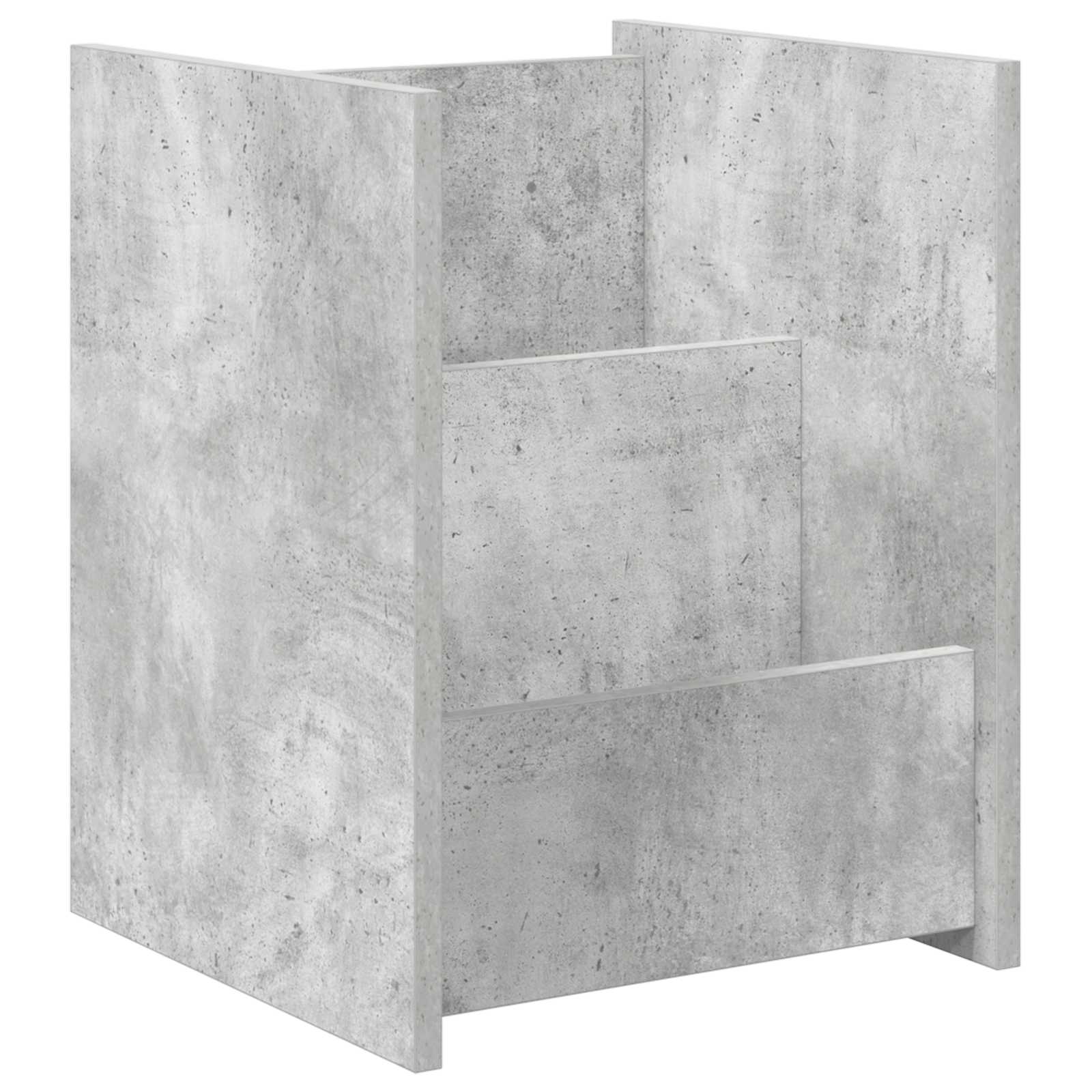 Šoninis stalas Betono pilka 35 x 35 x 45 cm Apdirbta mediena