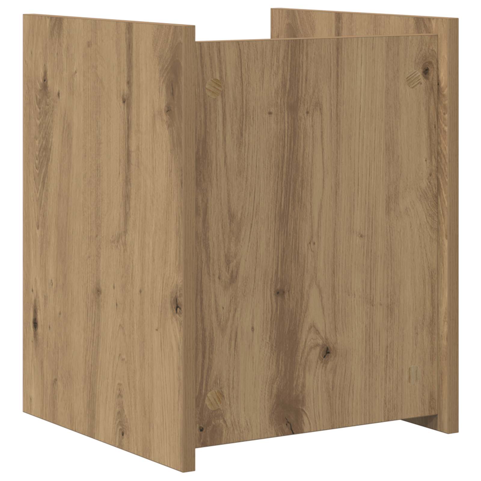 Side table with shelf Artisan oak 35 x 35 x 45 cm