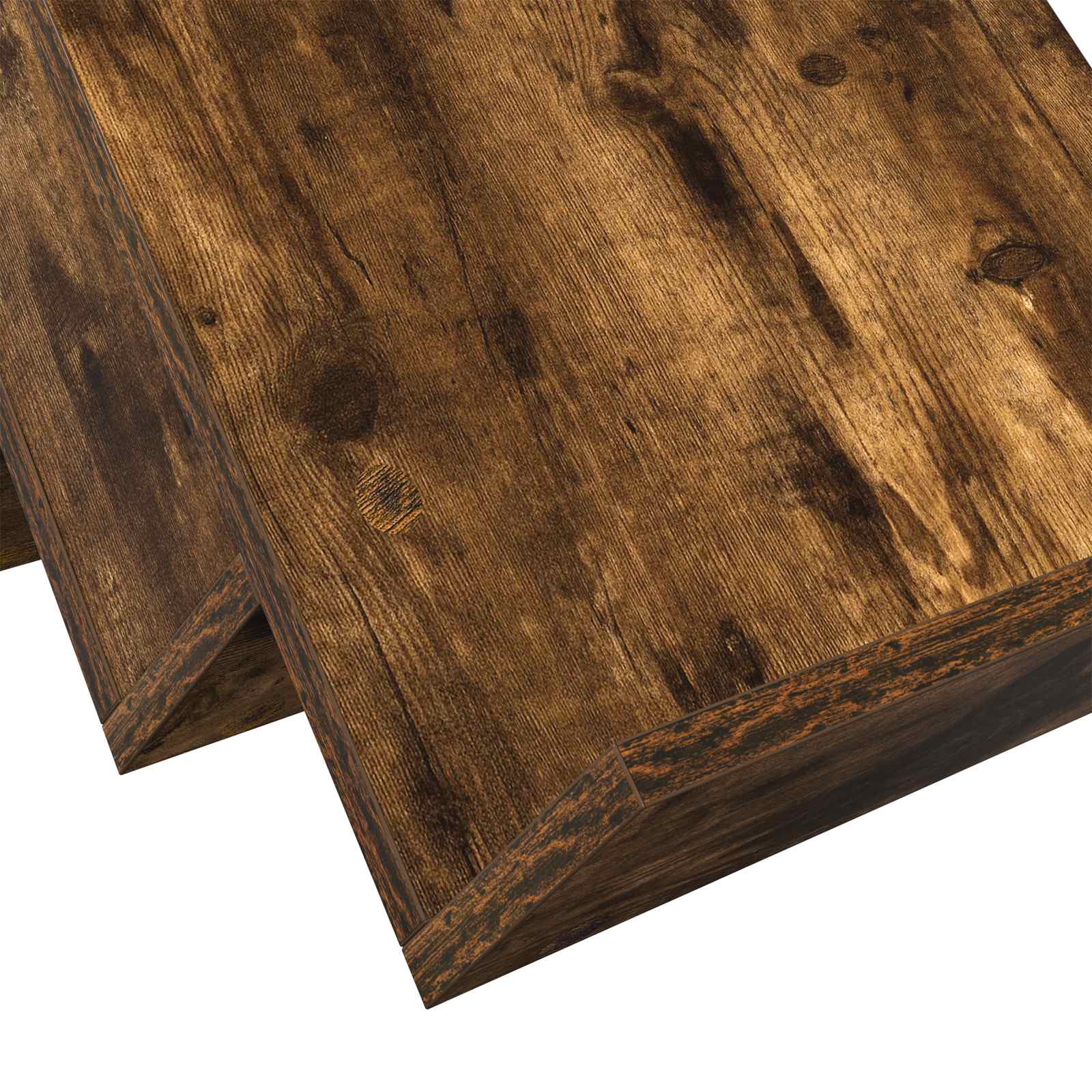 Magazine Rack with Shelf Smoked Oak 53 x 40 x 28.5 cm