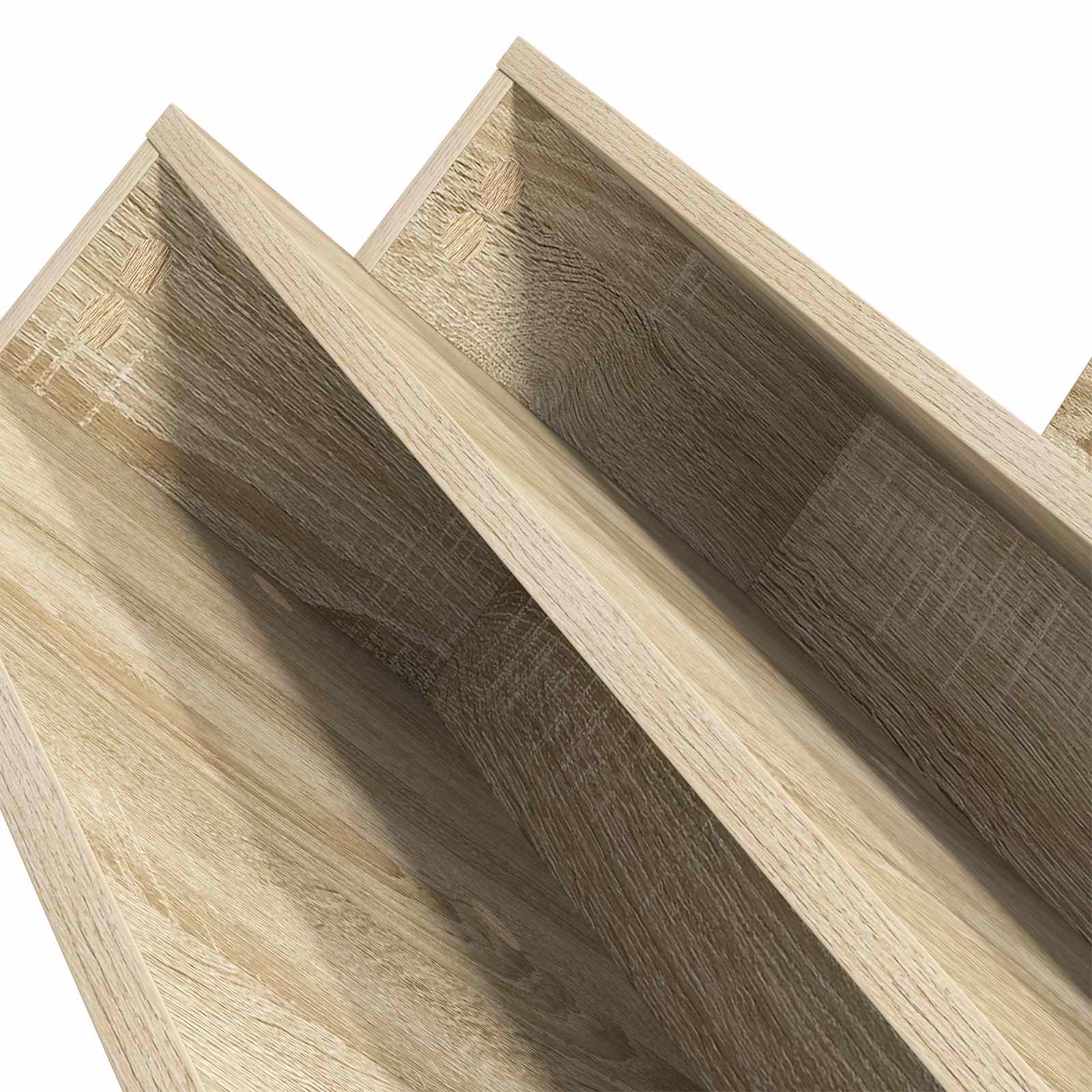 Sānu galds ar plauktu Sonoma ozols 65 x 57,5 x 42 cm