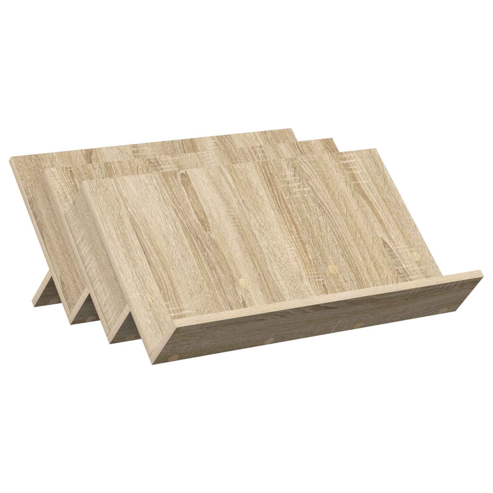 Sānu galds ar plauktu Sonoma ozols 65 x 57,5 x 42 cm