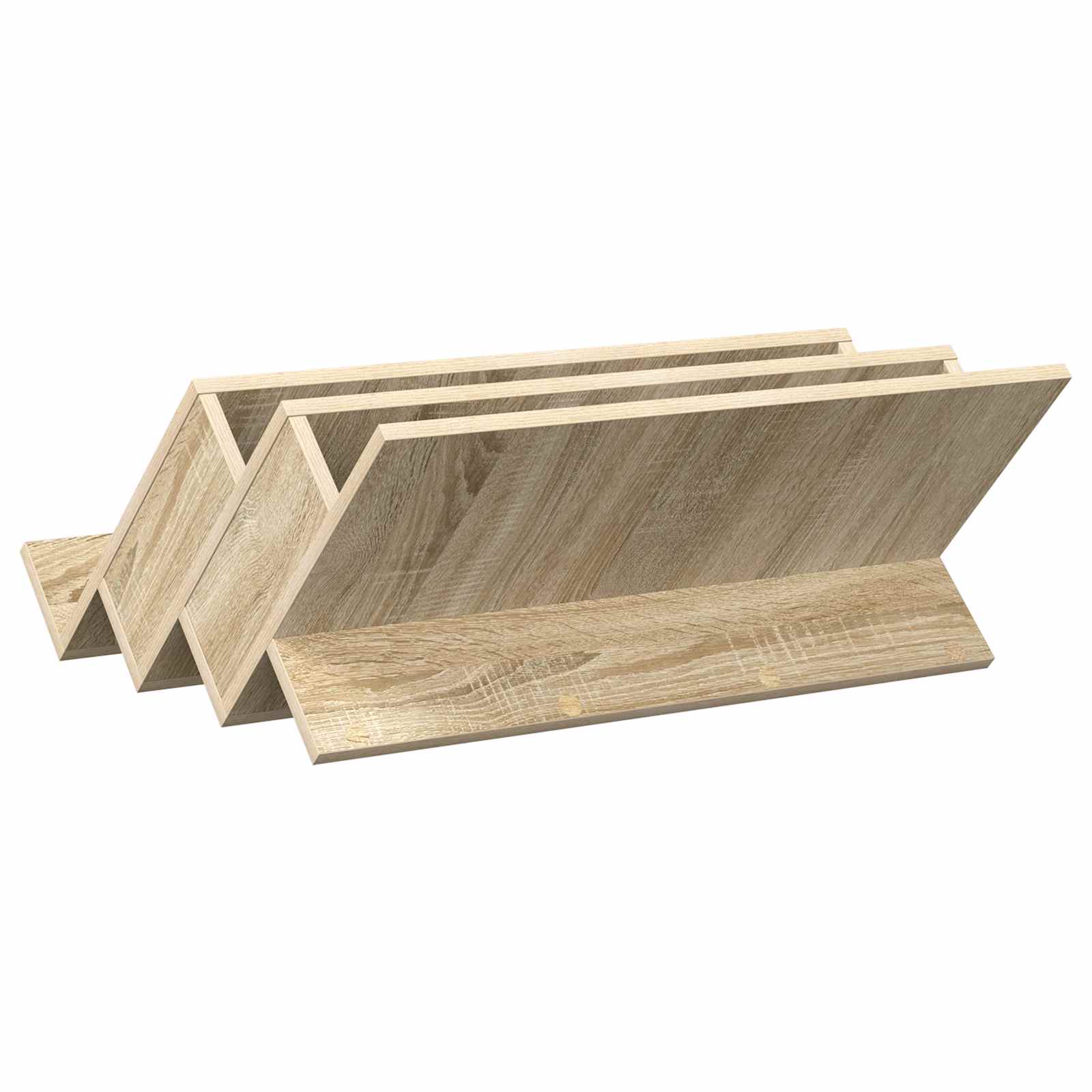 Sānu galds ar plauktu Sonoma ozols 65 x 57,5 x 42 cm