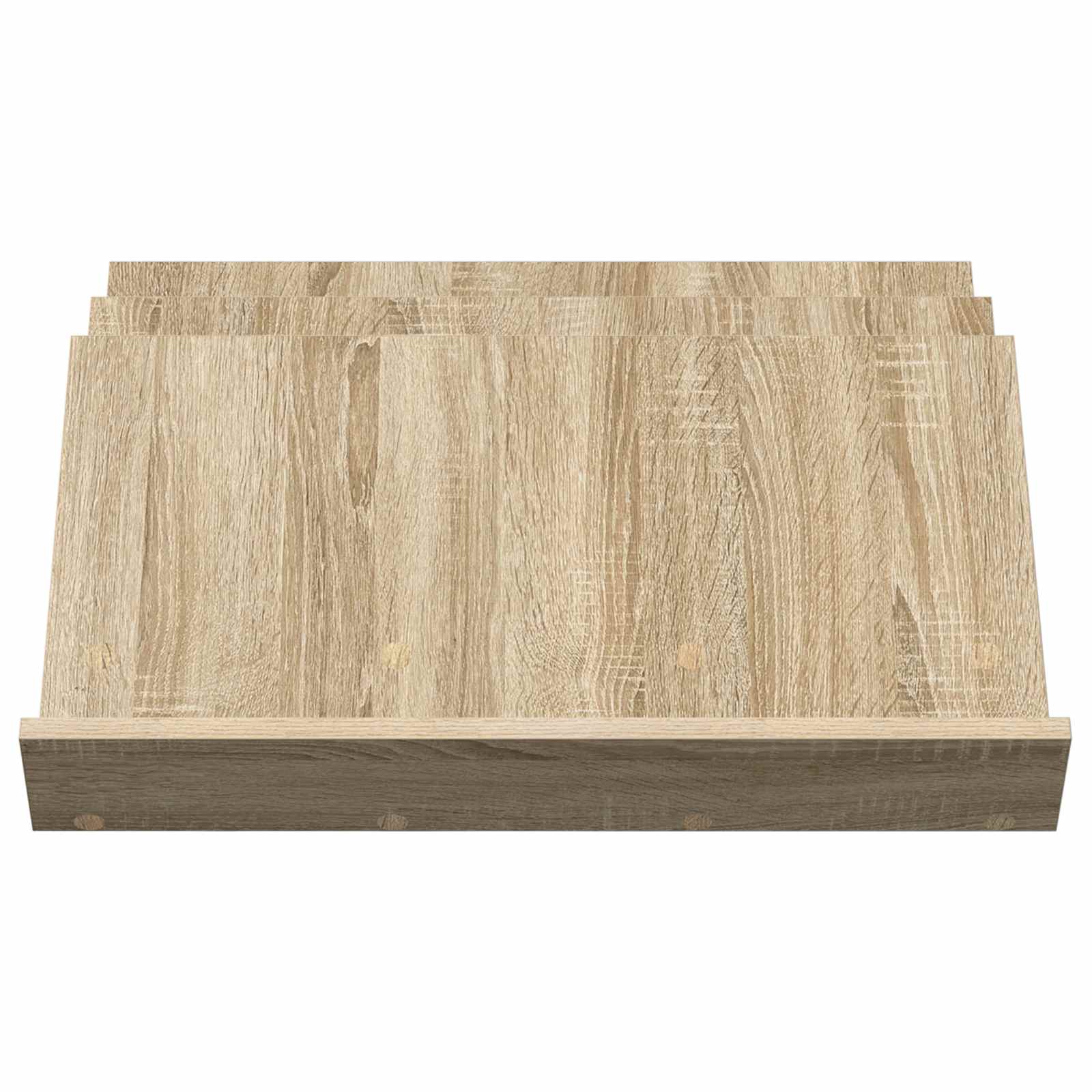 Sānu galds ar plauktu Sonoma ozols 65 x 57,5 x 42 cm