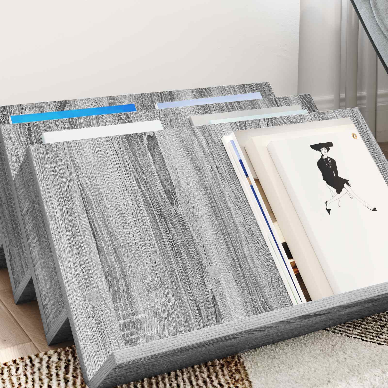 Sideboard with Shelf Grey Sonoma 65 x 57.5 x 42 cm