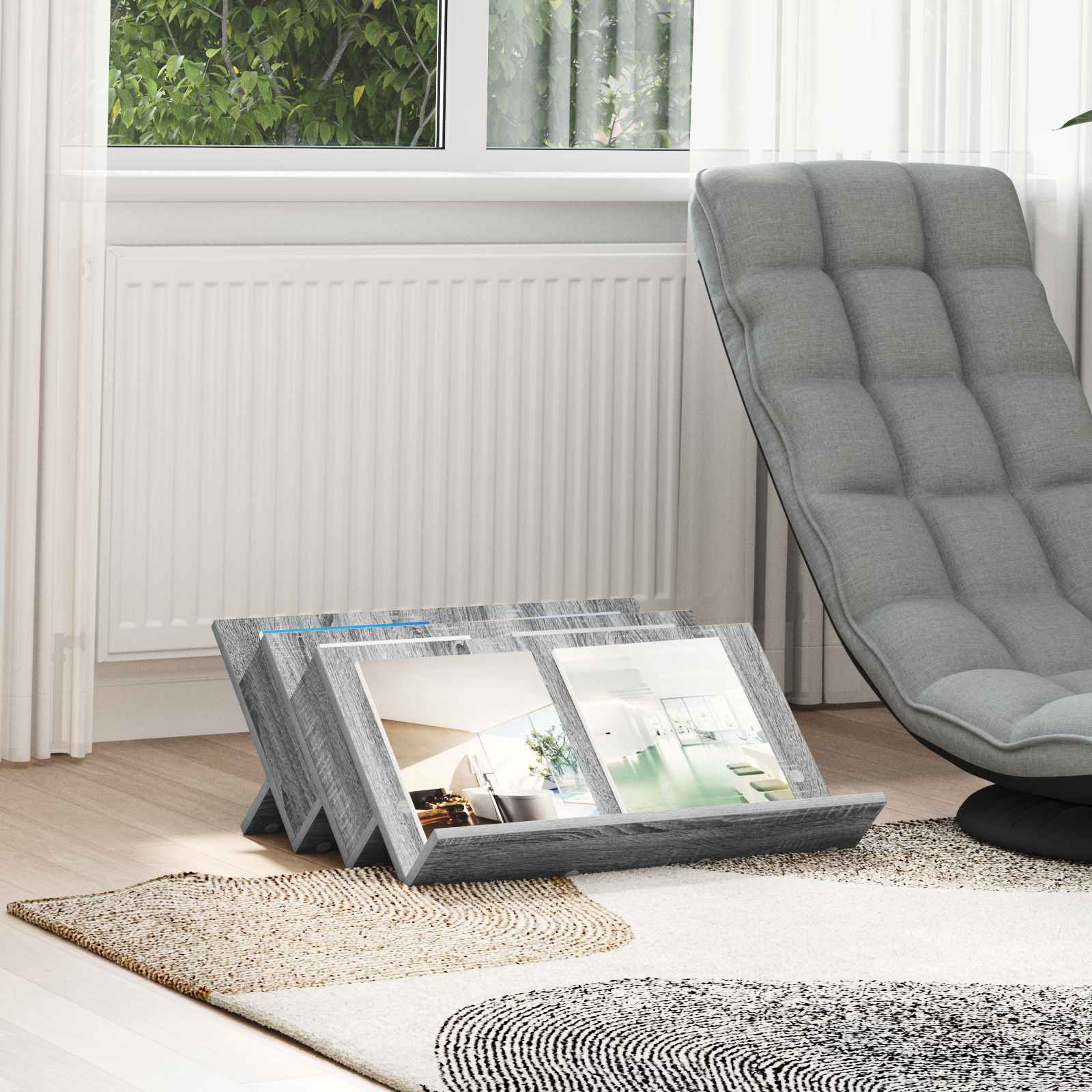 Sideboard with Shelf Grey Sonoma 65 x 57.5 x 42 cm
