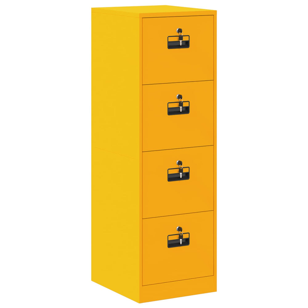 Filing Cabinet with Drawers 2 pcs Steam Yellow 44 x 50 x 106.5 cm