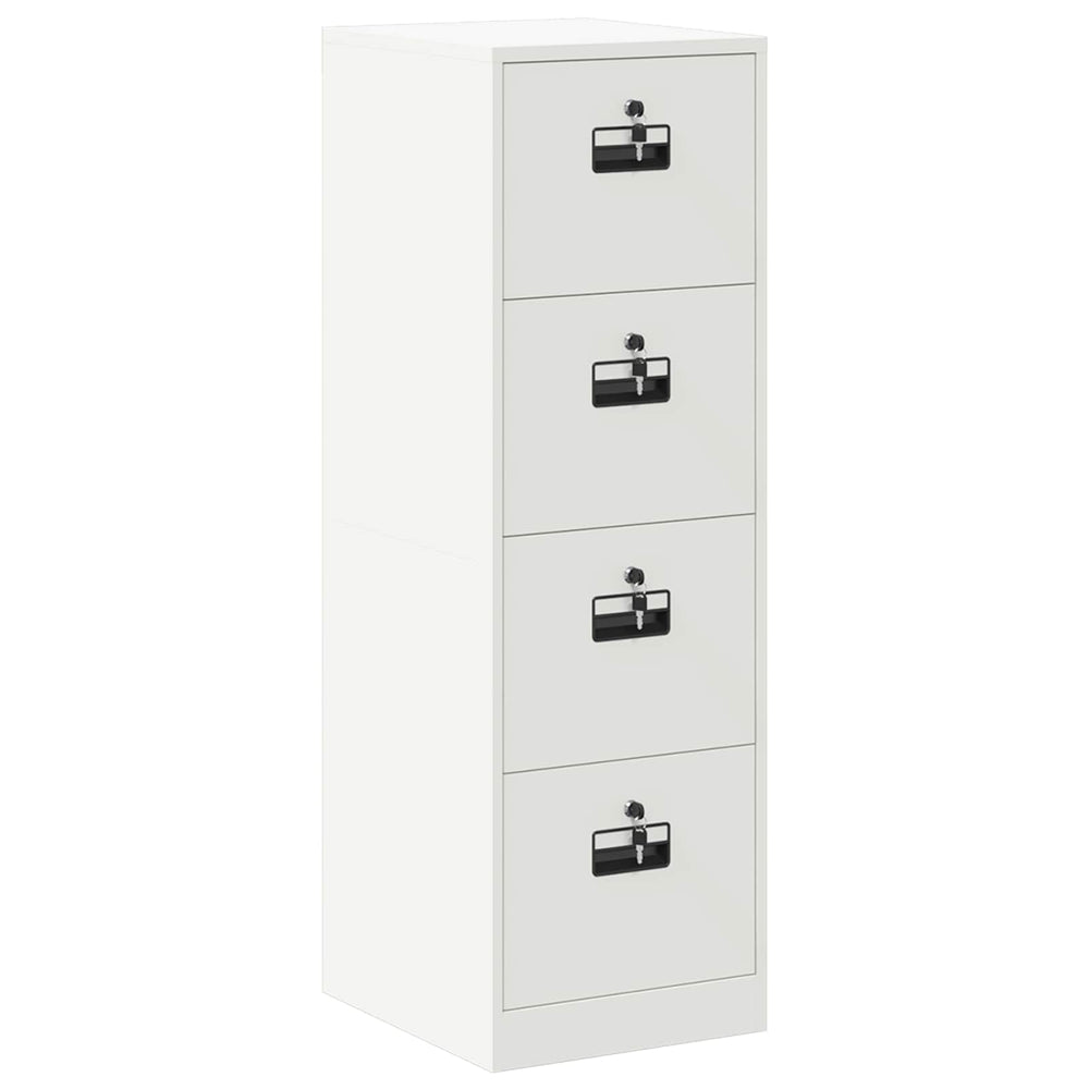 Filing Cabinet with 2 Drawers White 44 x 50 x 106.5 cm