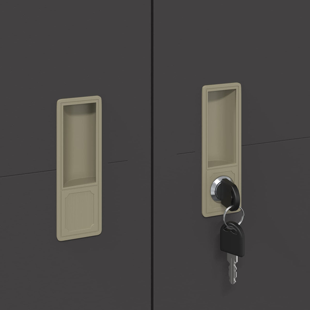 Oppbevaringsskap Juodas 80 x 40 x 180 cm Plienas