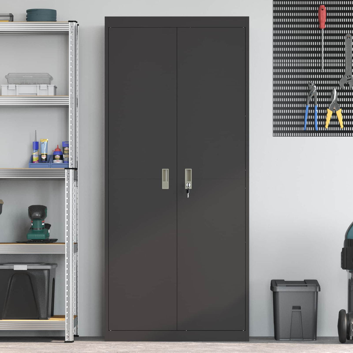 Oppbevaringsskap Juodas 80 x 40 x 180 cm Plienas