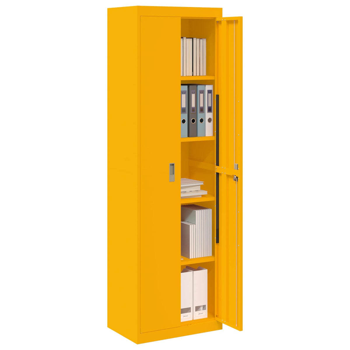 Oppbevaringsskap Garučių geltona 60 x 40 x 200 cm Plienas