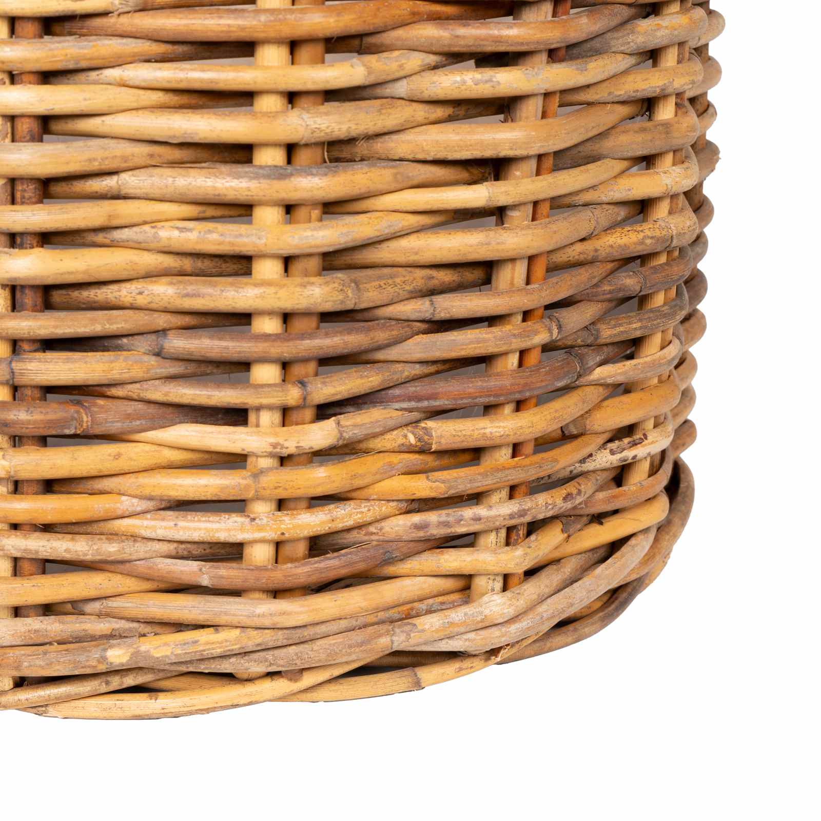 Gėlių krepšys su saugykla 2 pcs Ruda Kubu ratanas