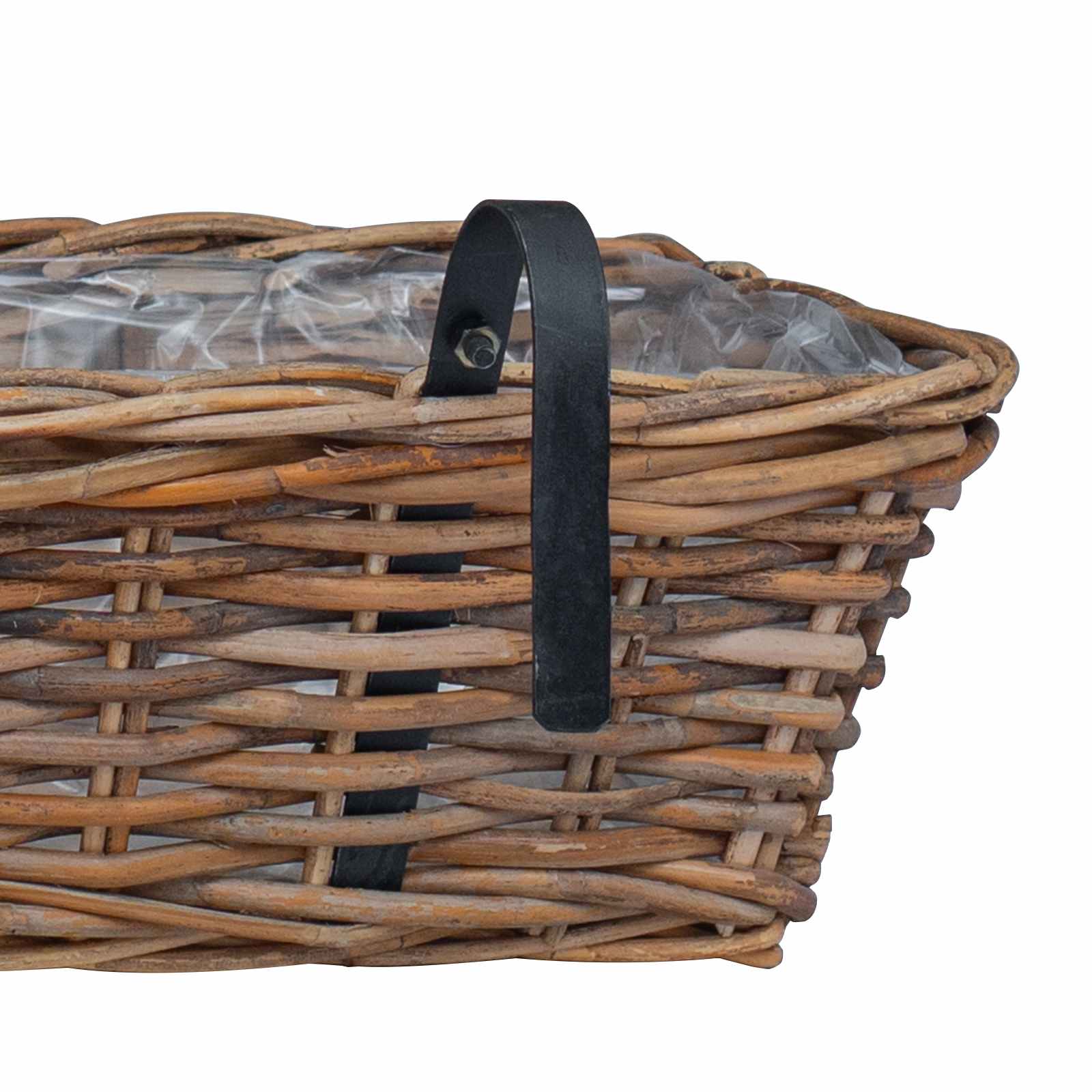 Kabantis gėlių krepšys 2 pcs Ruda 48 x 22 x 15 cm Lacak vytelių