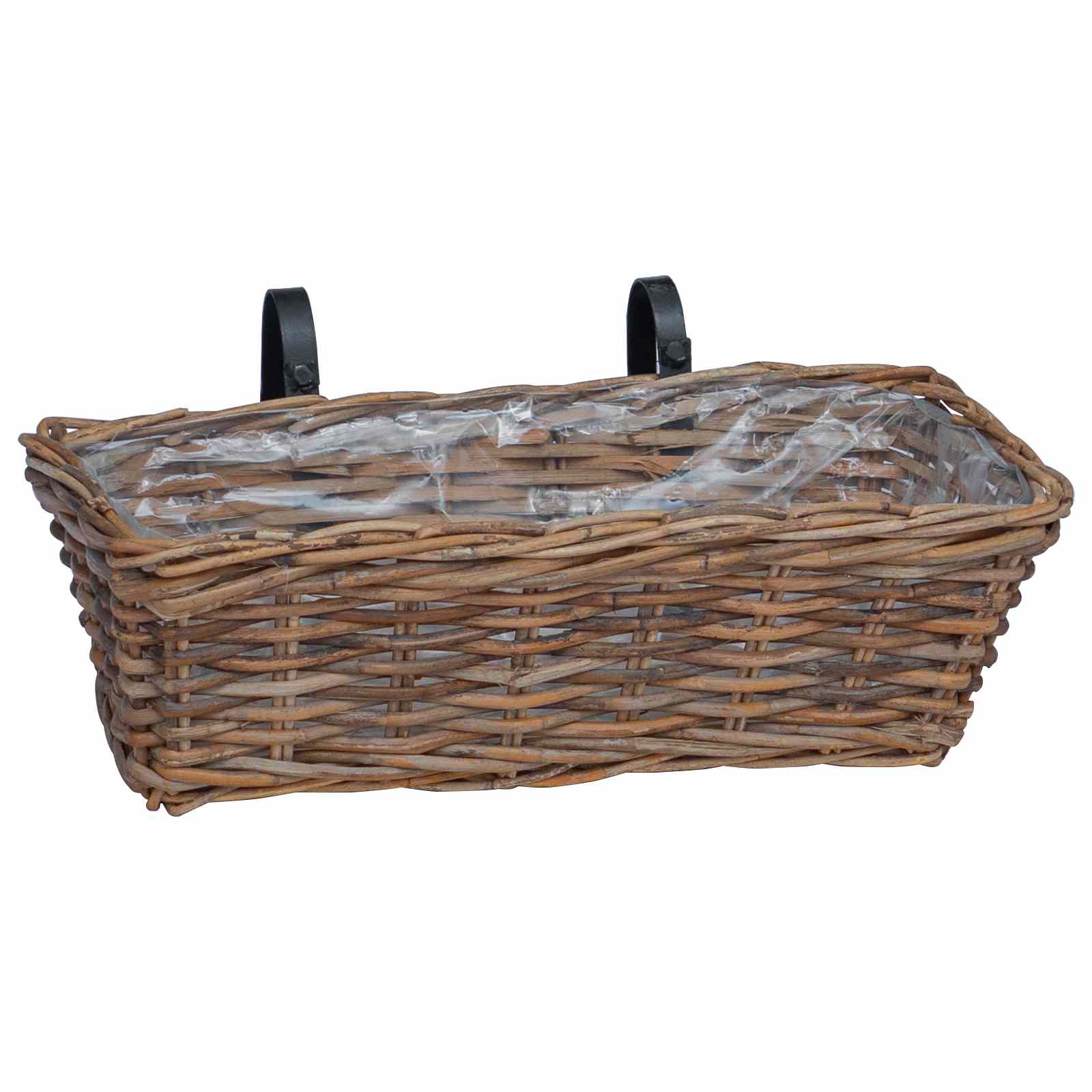 Kabantis gėlių krepšys 2 pcs Ruda 48 x 22 x 15 cm Lacak vytelių