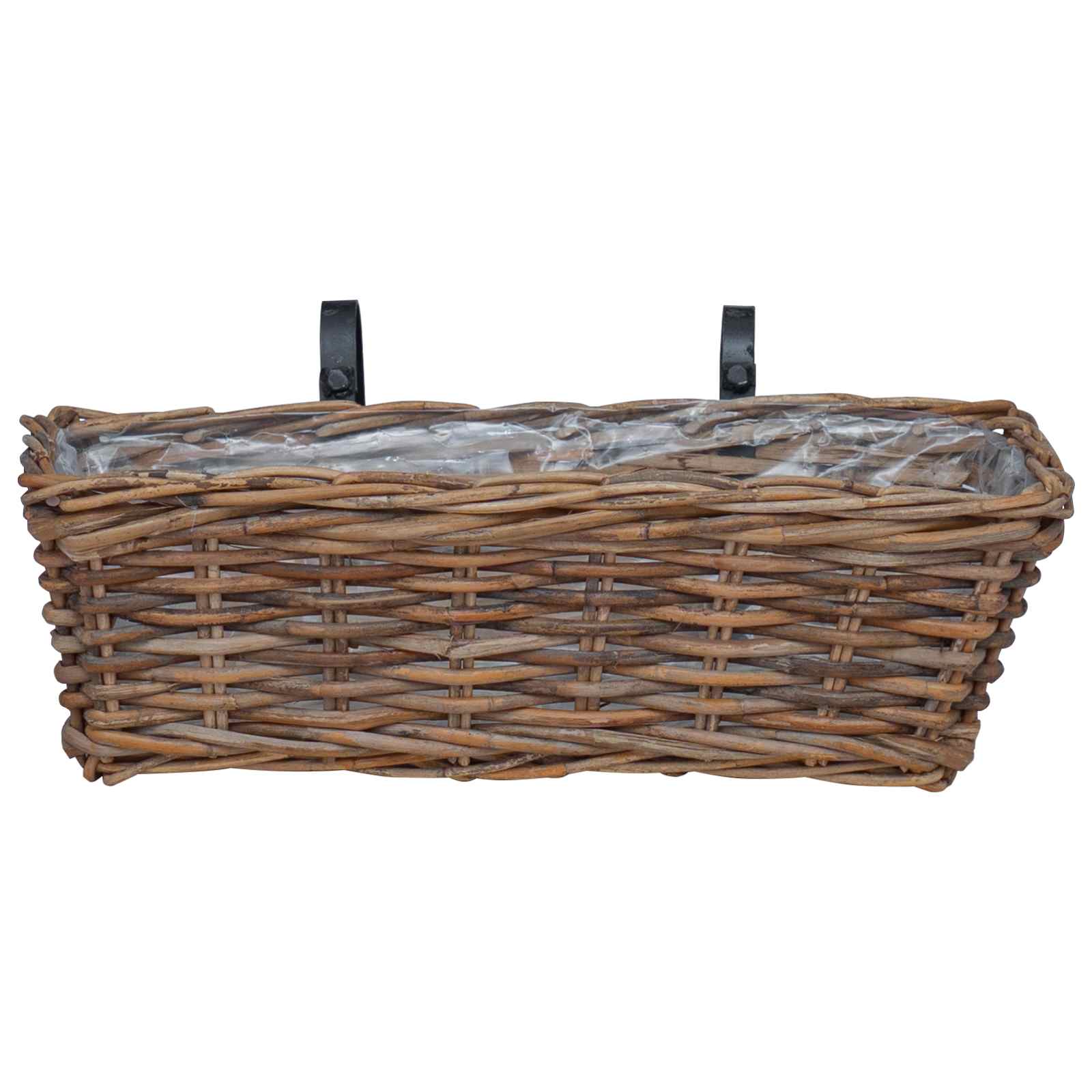 Kabantis gėlių krepšys 2 pcs Ruda 48 x 22 x 15 cm Lacak vytelių