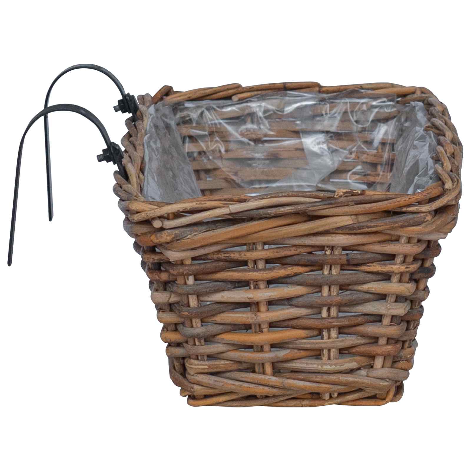 Kabantis gėlių krepšys 2 pcs Ruda 48 x 22 x 15 cm Lacak vytelių