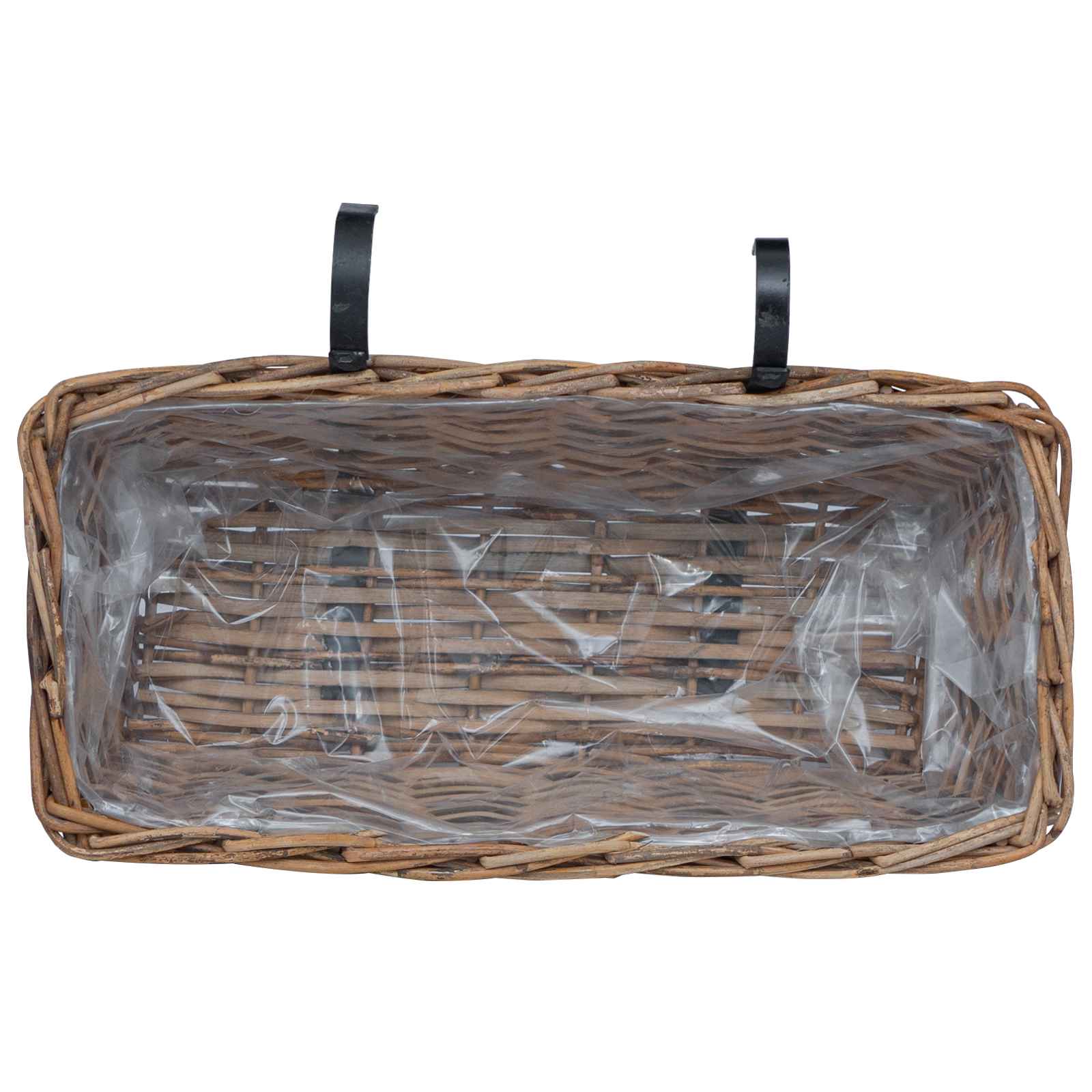 Kabantis gėlių krepšys 2 pcs Ruda 48 x 22 x 15 cm Lacak vytelių