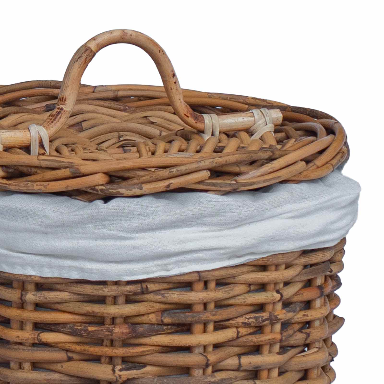 Skalbinių krepšys 2 pcs Ruda Kubu ratanas