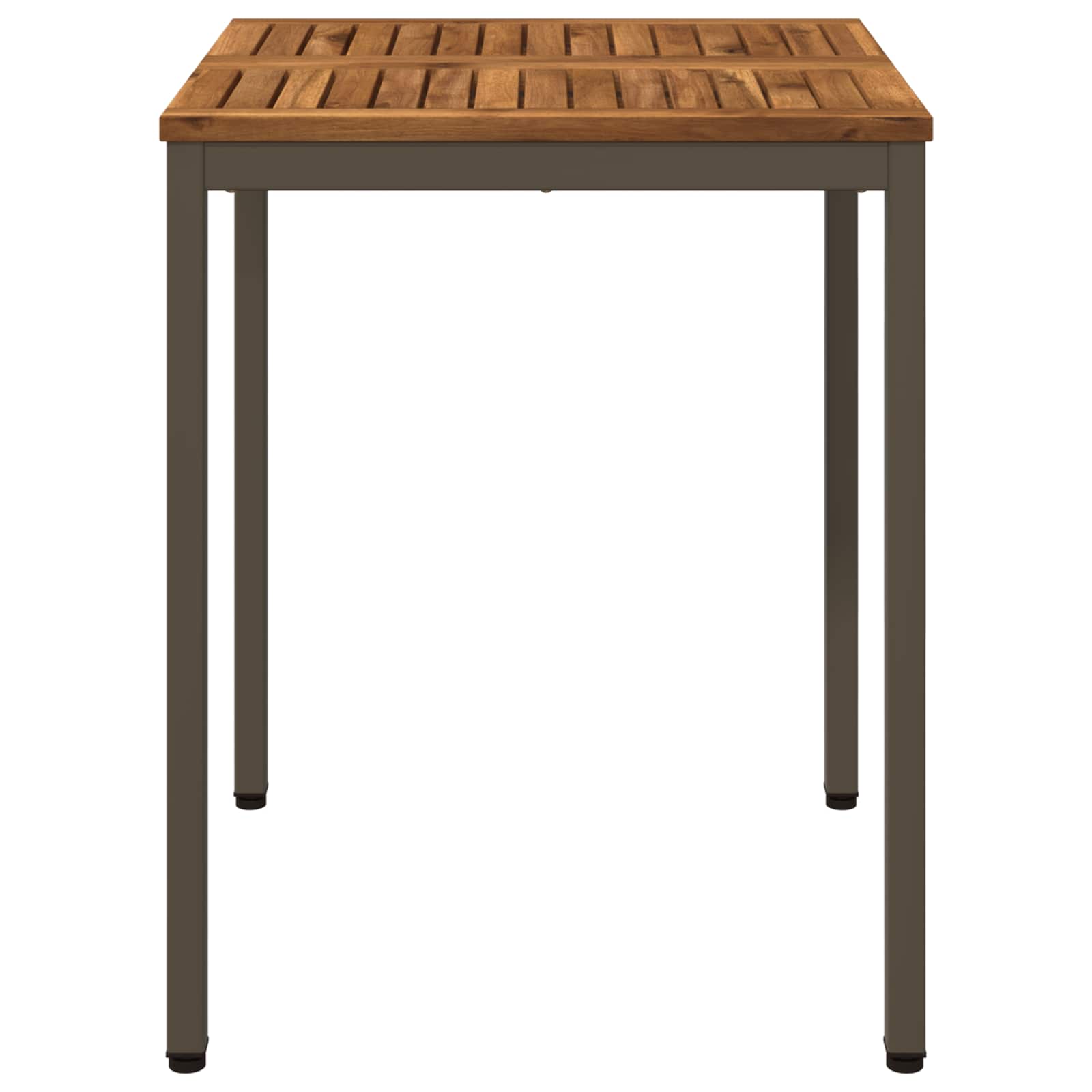 Sodo vakarienės stalas Natūralus ir kava 60 x 60,5 x 75 cm
